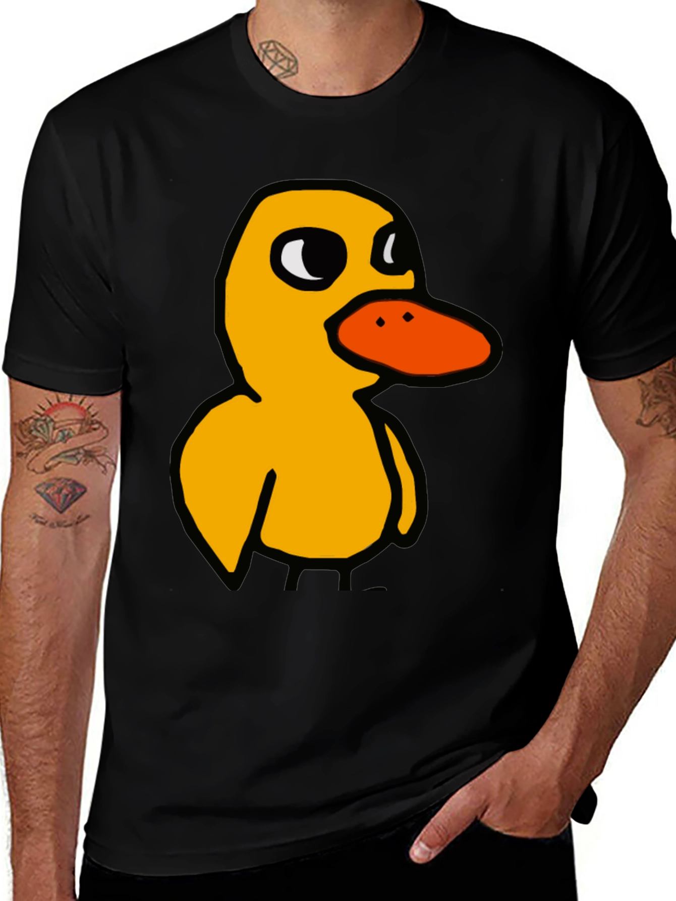 Variant 5 of Duck T-Shirt: Quirky Cartoon Bird Tee