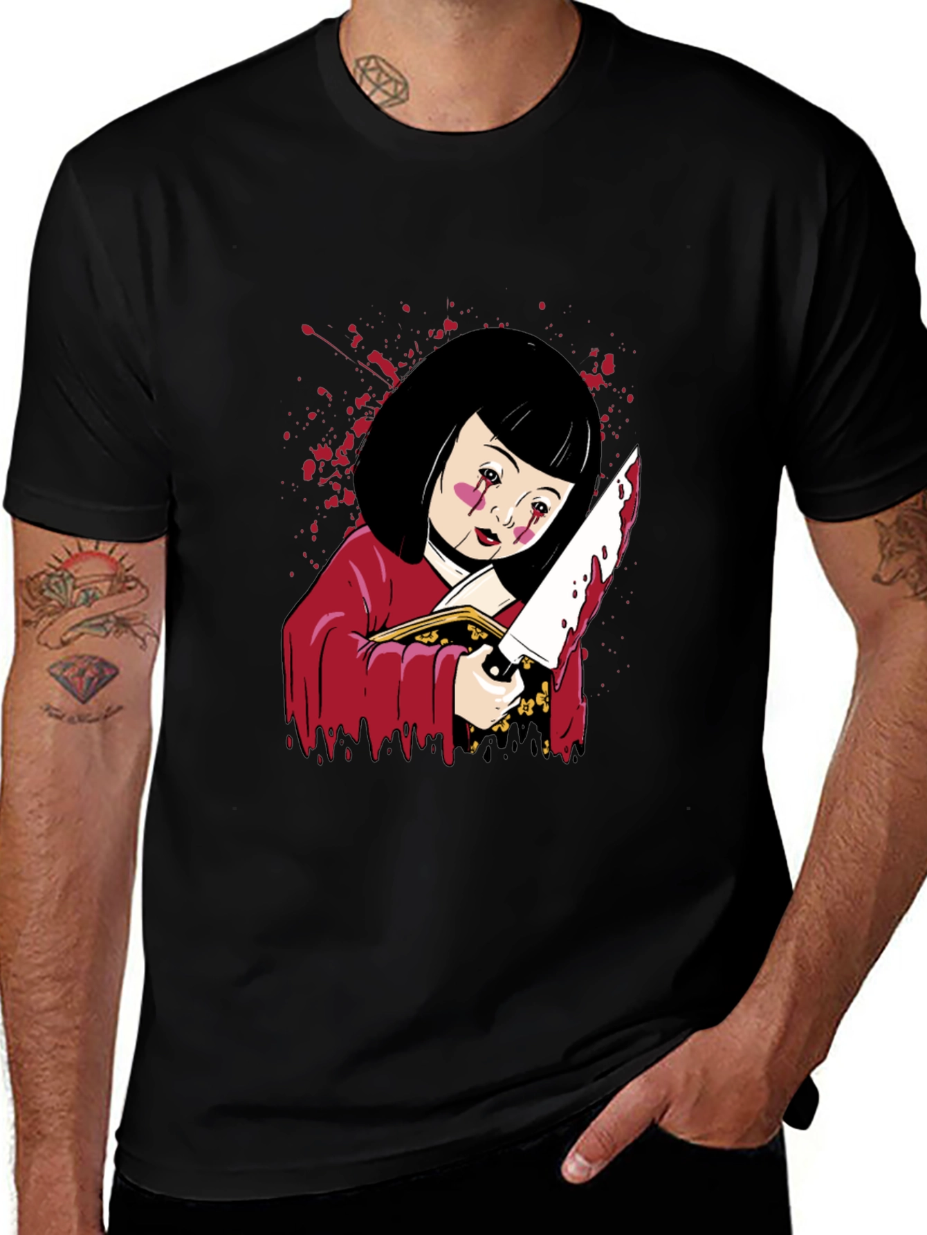 Creepy Doll Graphic Tee - Horror Shirt