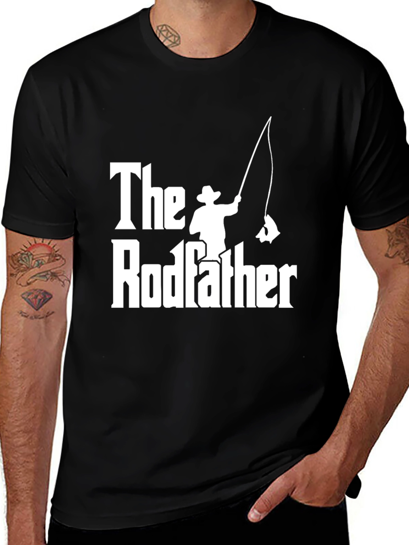 Variant 15 of The Rodfather Funny Fishing T-Shirt