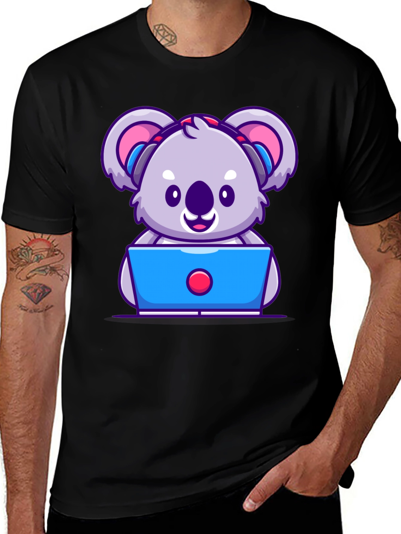 Variant 24 of Cute Koala Programmer Graphic T-Shirt