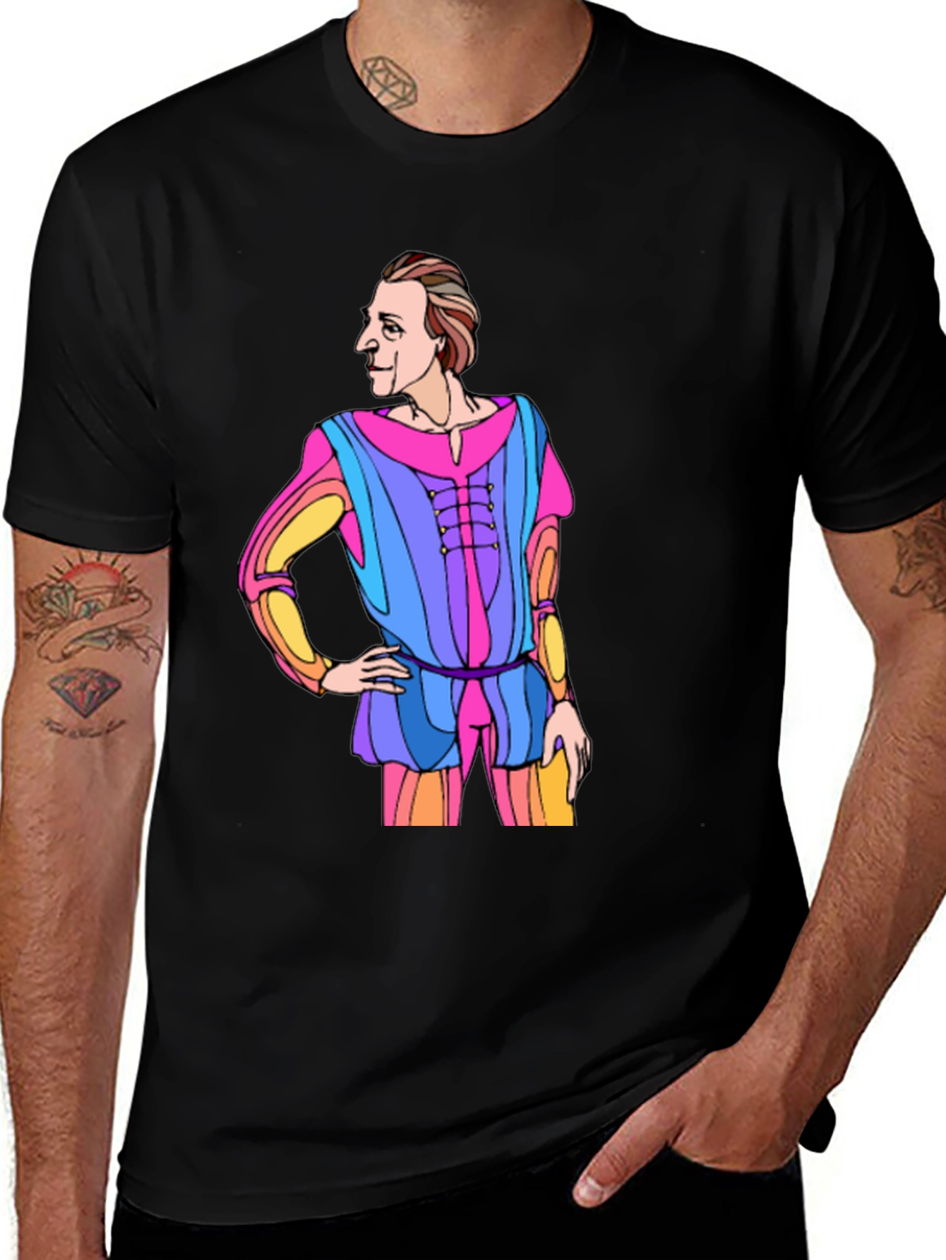 Variant 7 of Renaissance Man Black Graphic Tee