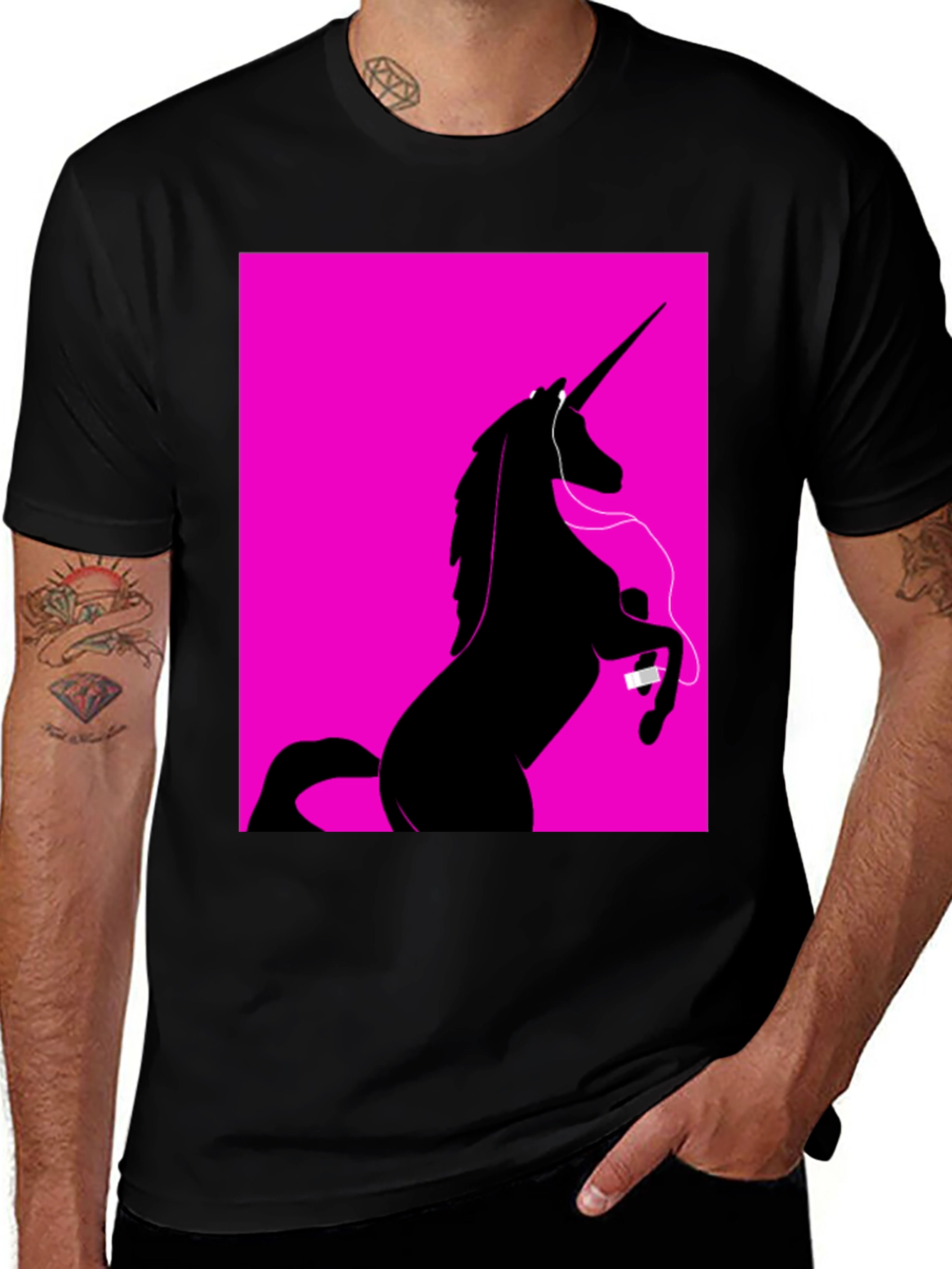 Variant 15 of Unicorn Vibes Men's Graphic Tee