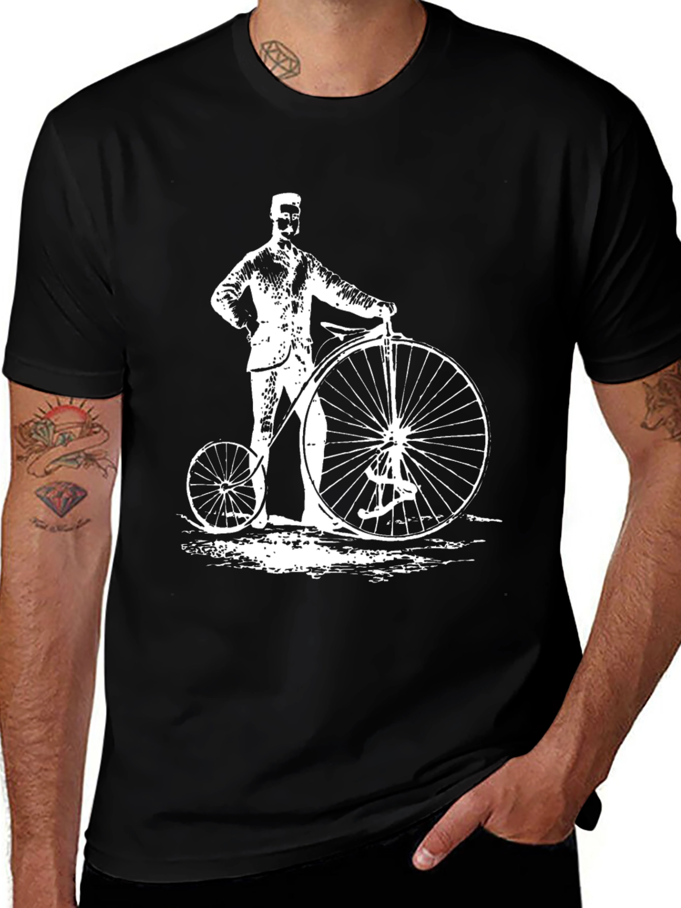Variant 12 of Vintage Penny Farthing Bicycle T-Shirt