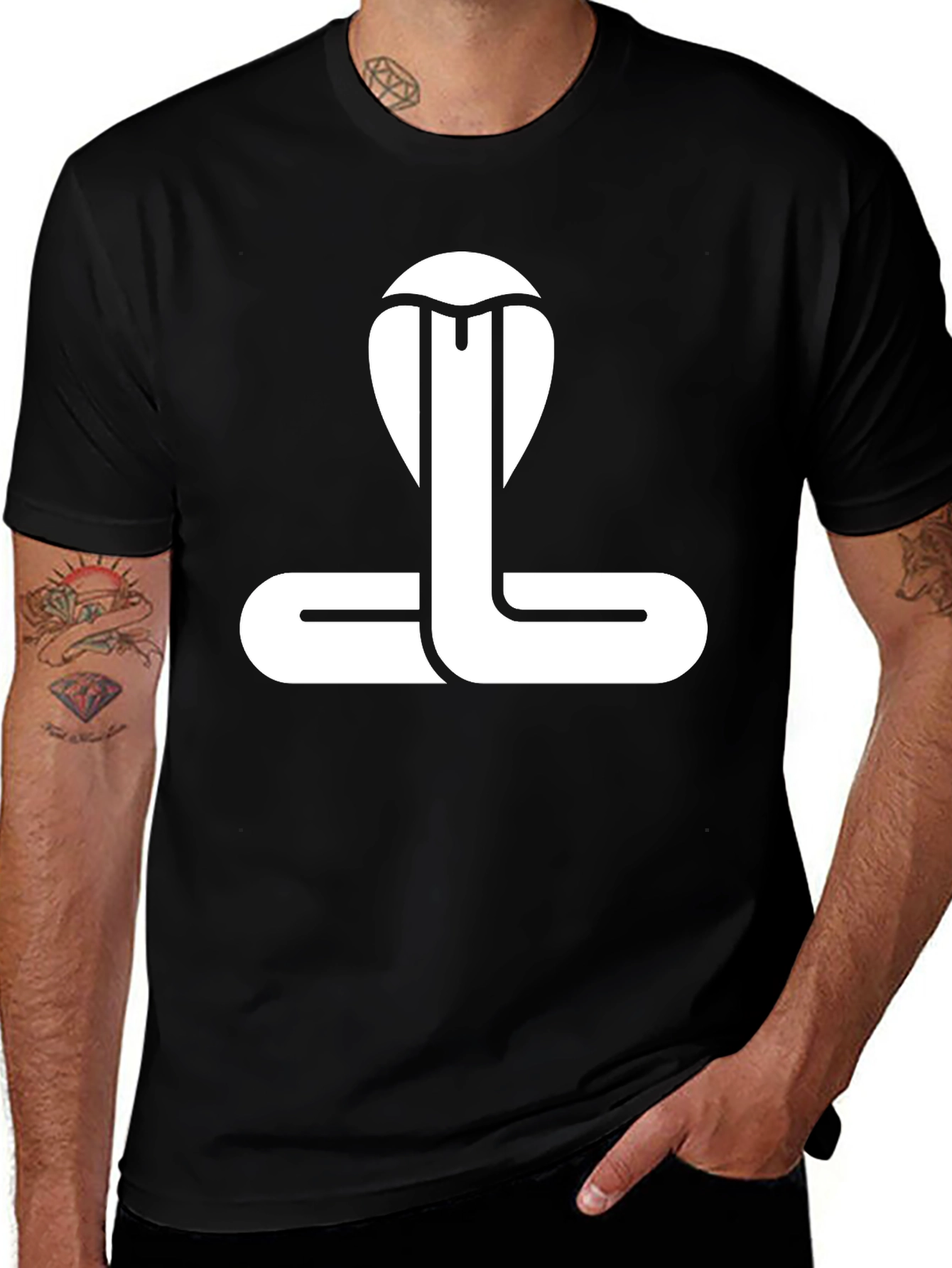 Variant 21 of Cobra Graphic T-Shirt - Stylish Snake Design