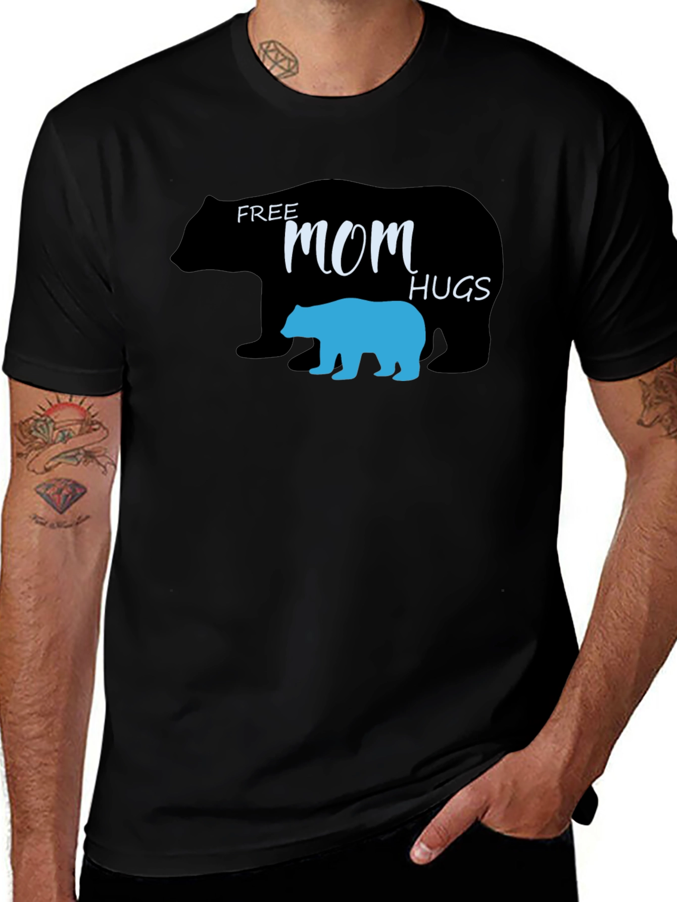 Variant 16 of Free Mom Hugs Bear T-Shirt