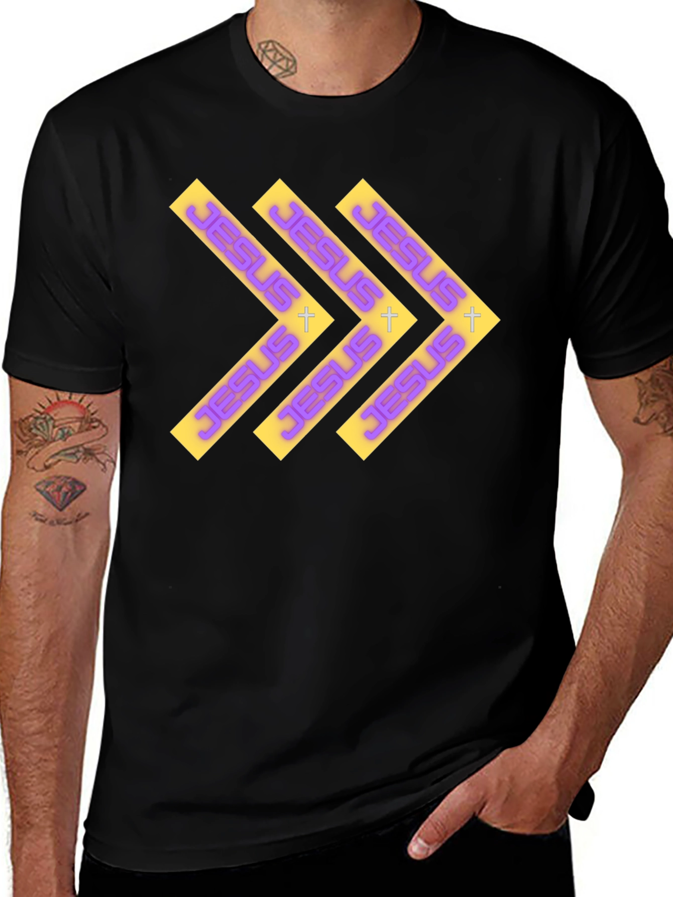 Variant 22 of Jesus Arrows Graphic Print Tee