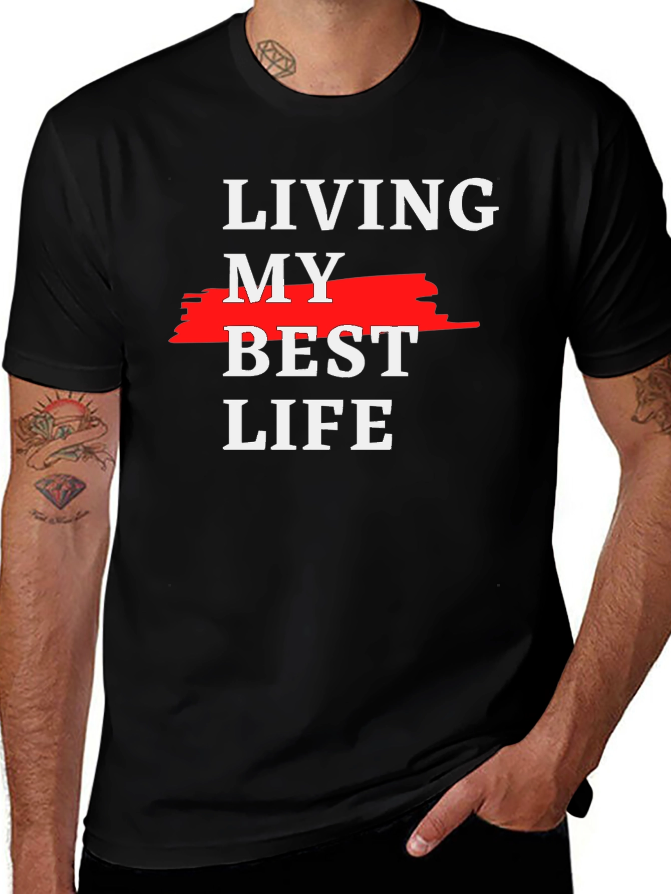 Variant 11 of Living My Best Life Graphic Tee
