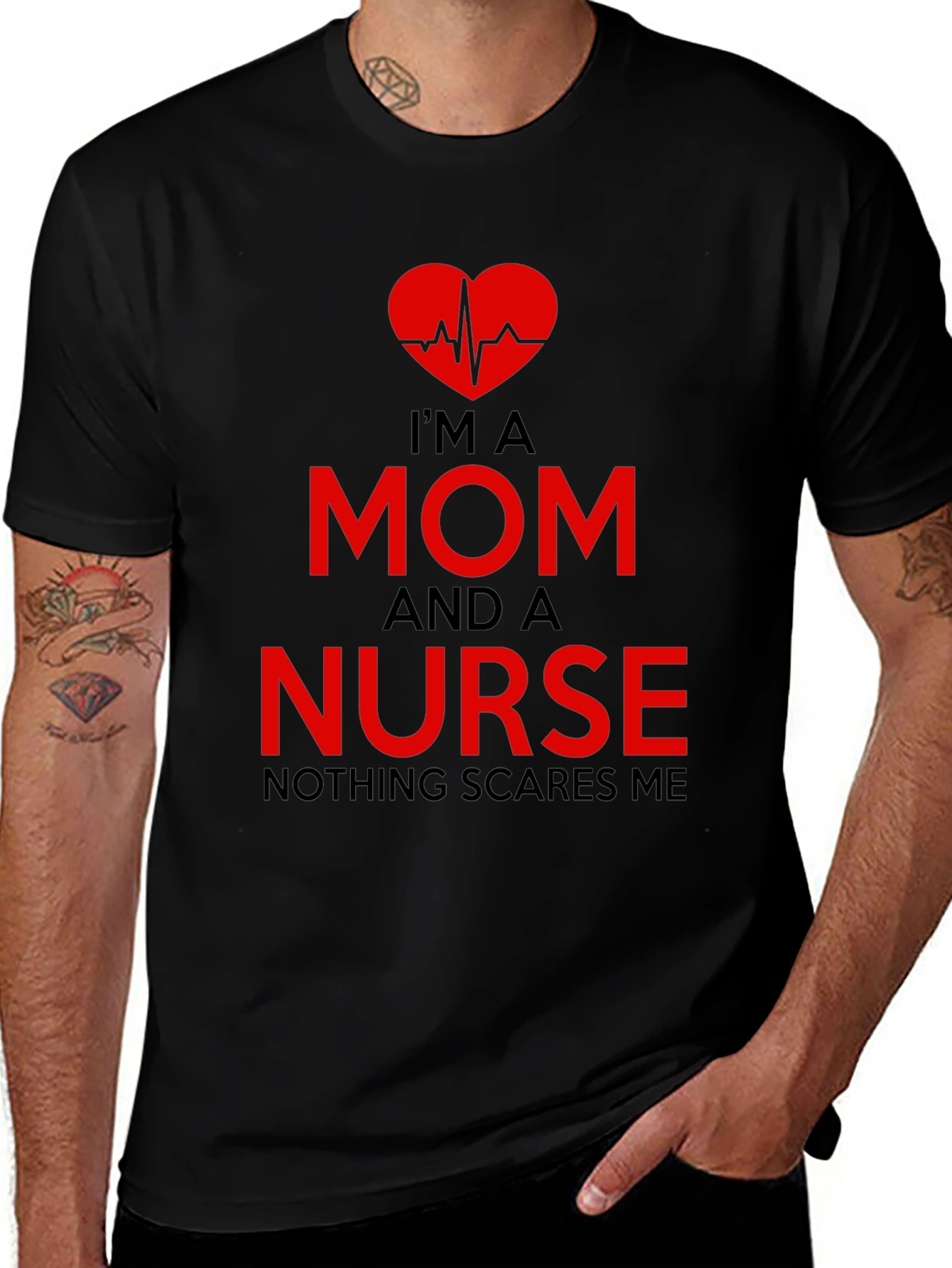 Variant 30 of I'm A Mom And A Nurse T-Shirt