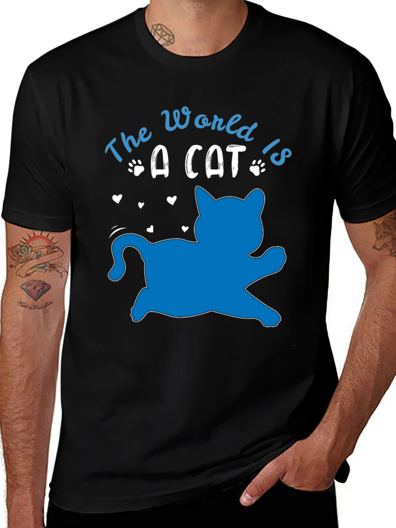 Variant 17 of The World is a Cat Graphic Tee