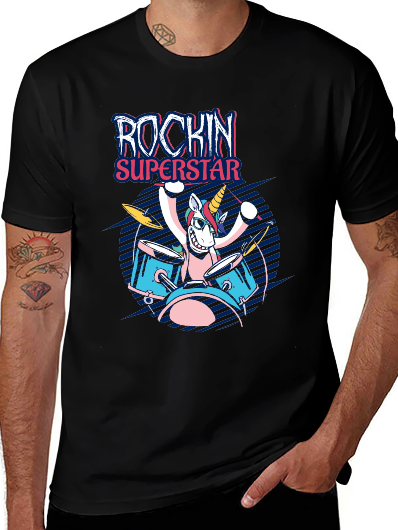 Variant 9 of Rockin' Superstar Unicorn T-Shirt