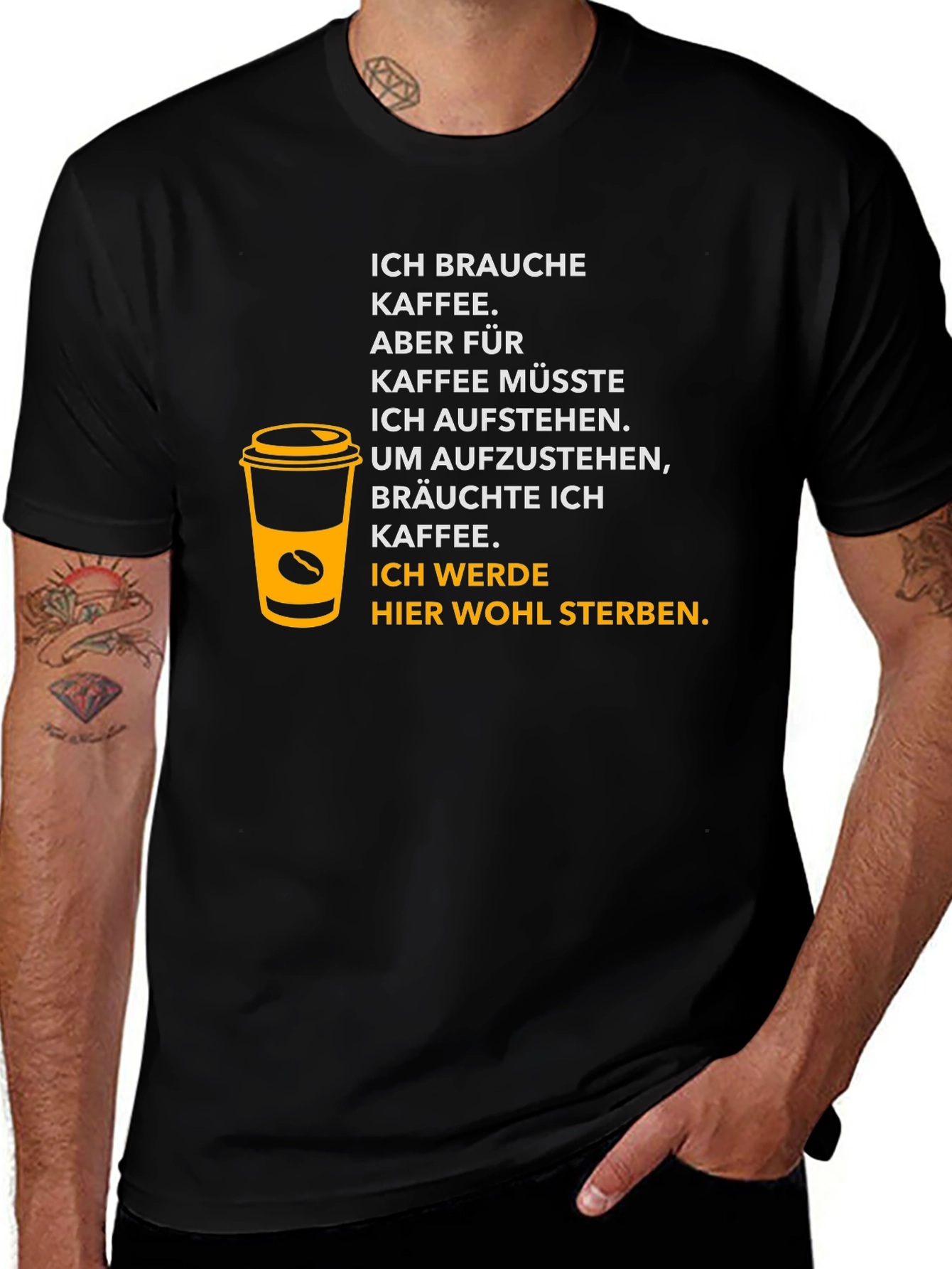 Variant 22 of Coffee Addict T-Shirt - Funny German Quote