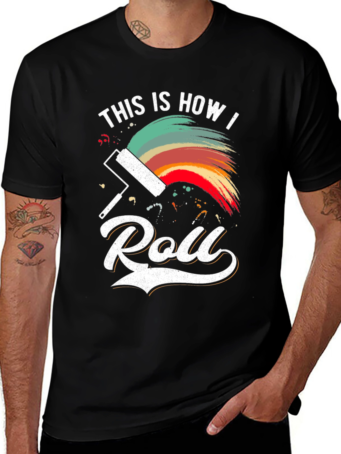 Variant 22 of This is How I Roll Painting T-Shirt