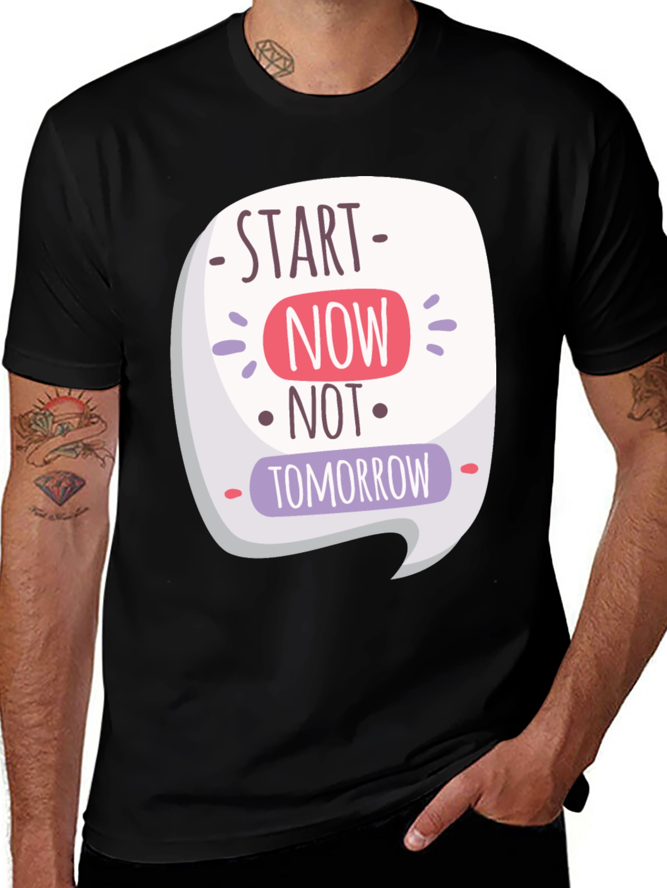 Start Now Motivational Graphic Tee