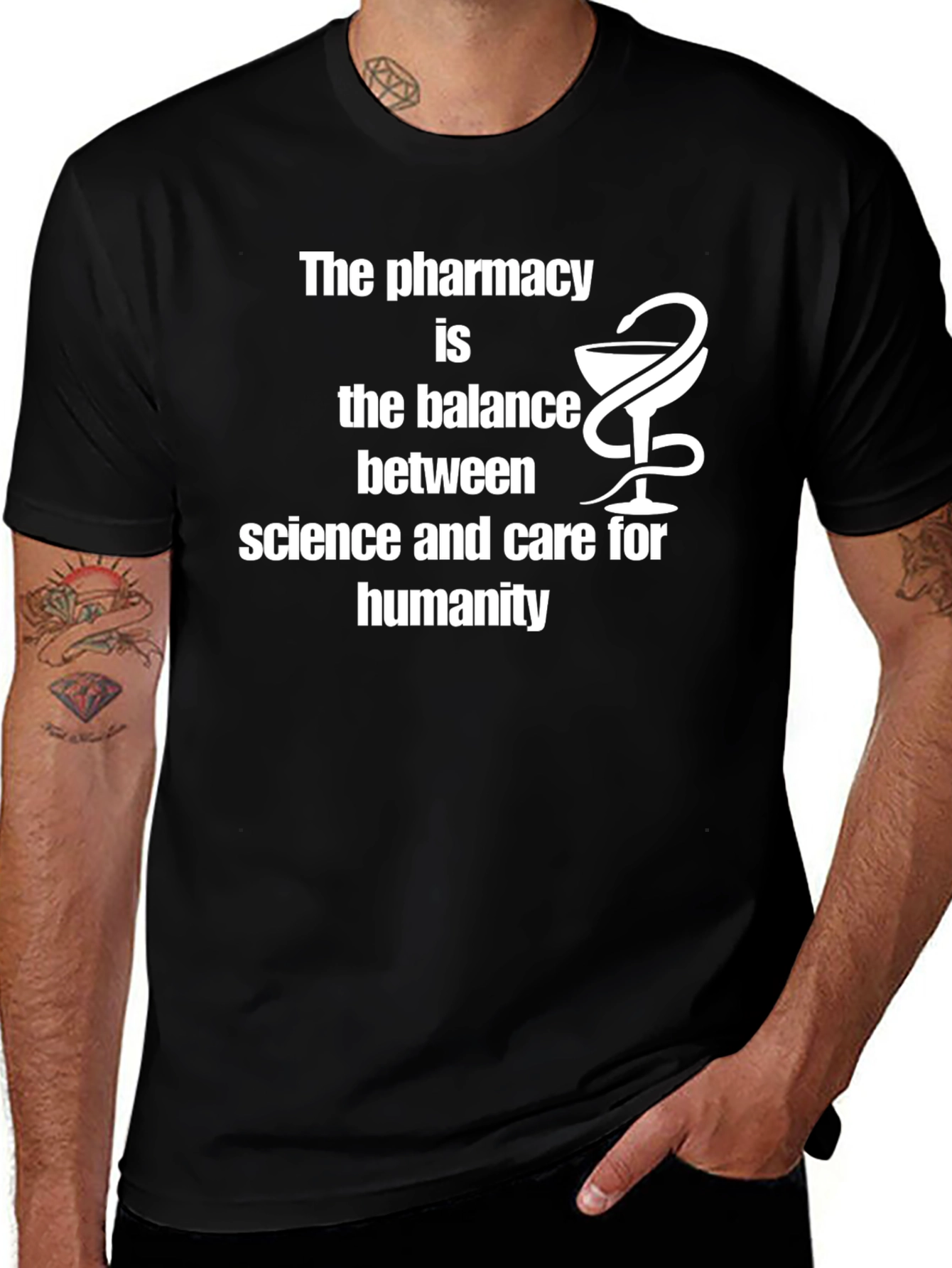 Variant 26 of Pharmacy Balance Science Care T-Shirt