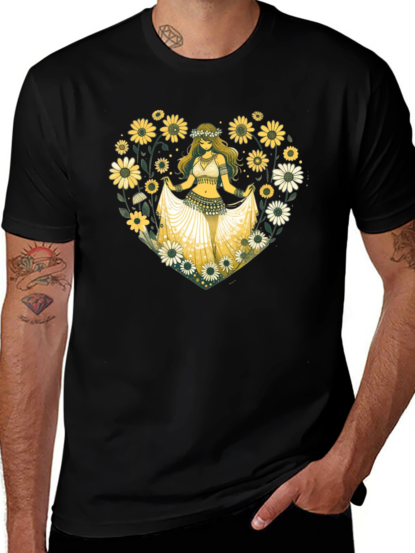 Variant 28 of Sunflower Belly Dancer Graphic T-Shirt