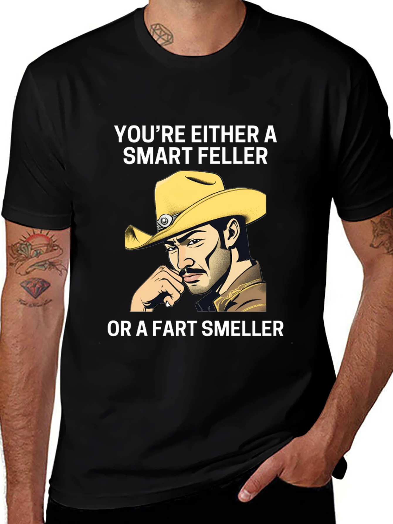 Variant 2 of Smart Feller T-Shirt - Cowboy Humor Tee