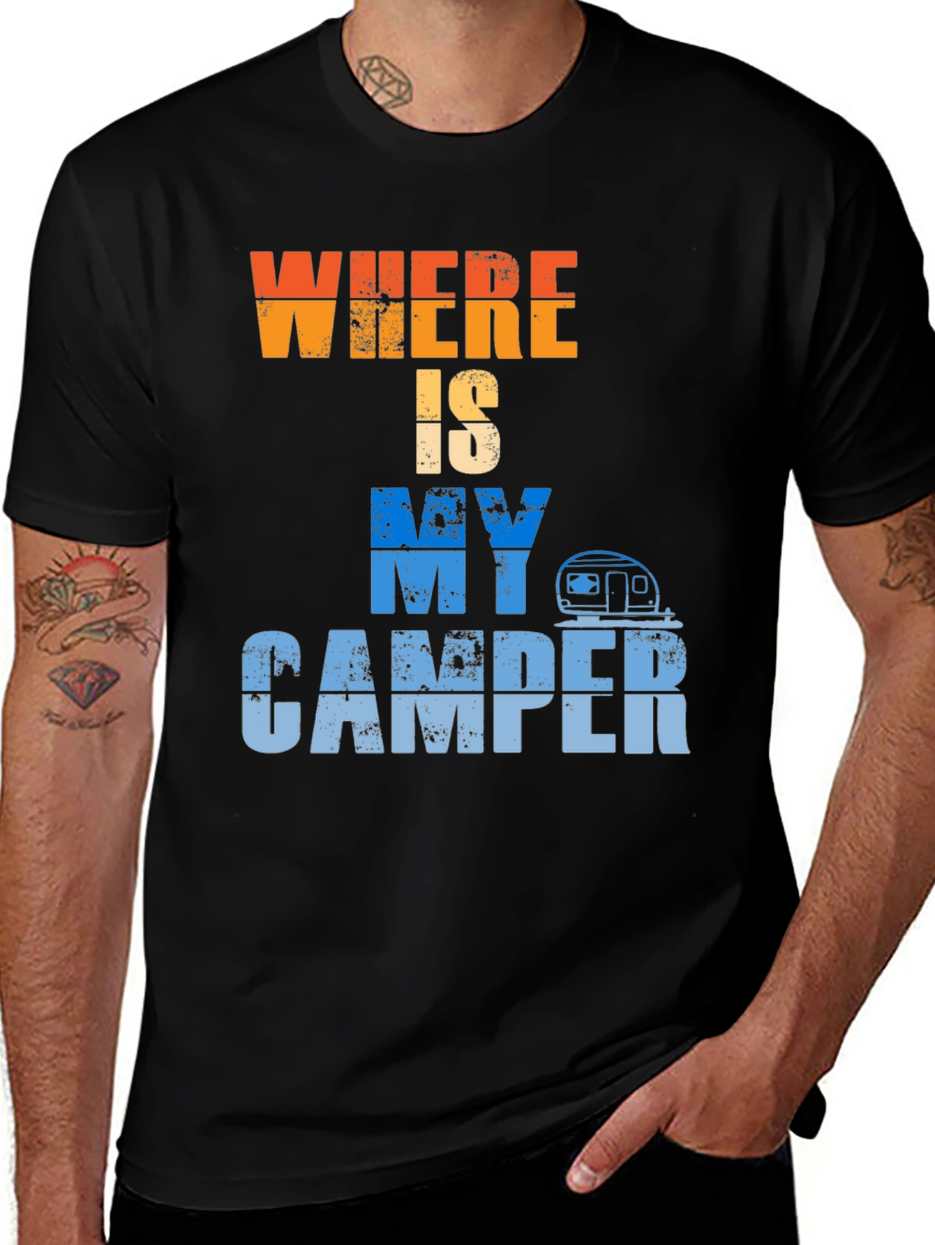 Variant 23 of Where Is My Camper? Graphic T-Shirt