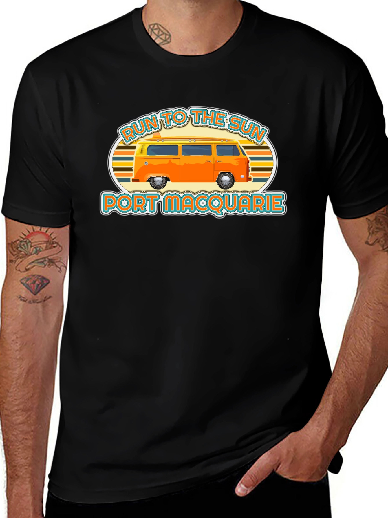 Variant 6 of Run to the Sun Port Macquarie T-Shirt