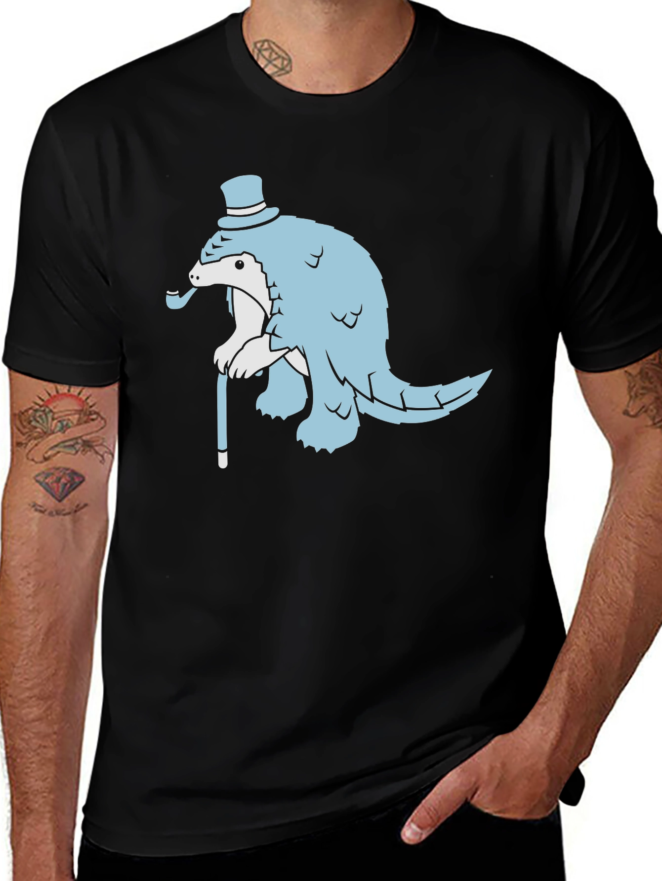 Pangolin Gentleman Graphic T-Shirt