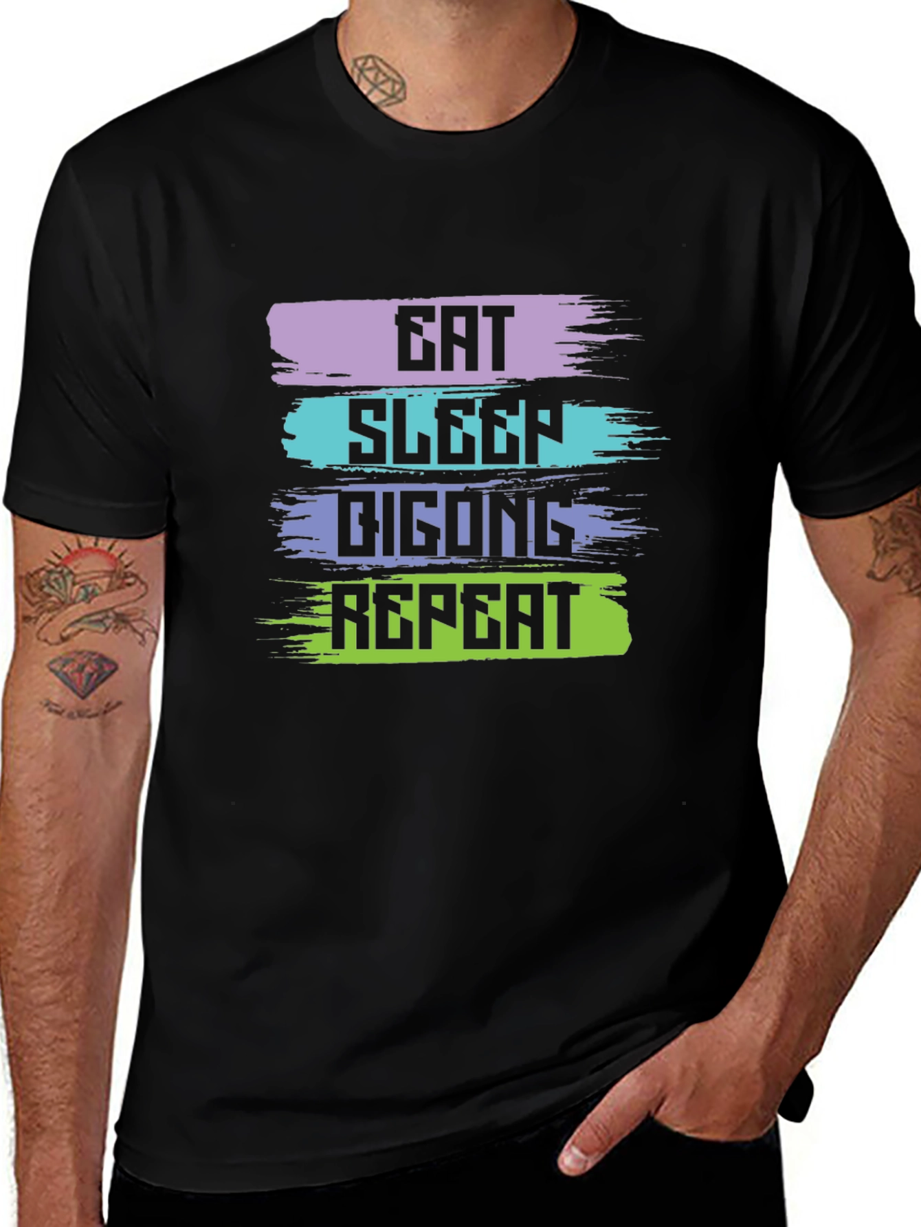 Variant 28 of Eat Sleep Digong Repeat Black T-Shirt