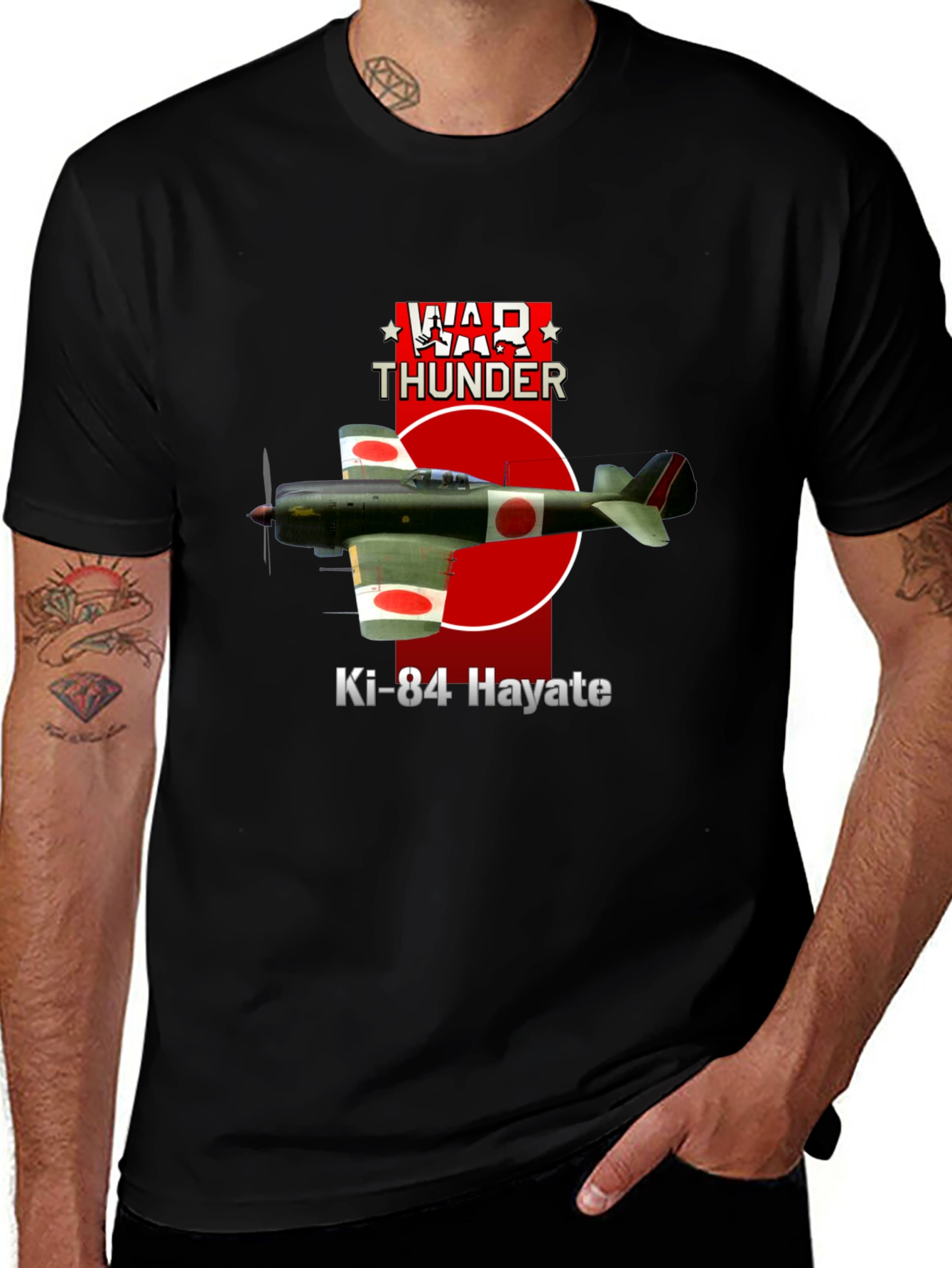 War Thunder Ki-84 Hayate T-Shirt - Military Aviation Tee