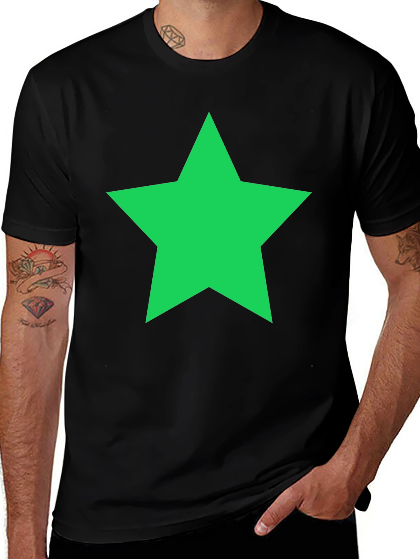 Variant 18 of Bold Star Graphic Tee - Everyday Casual