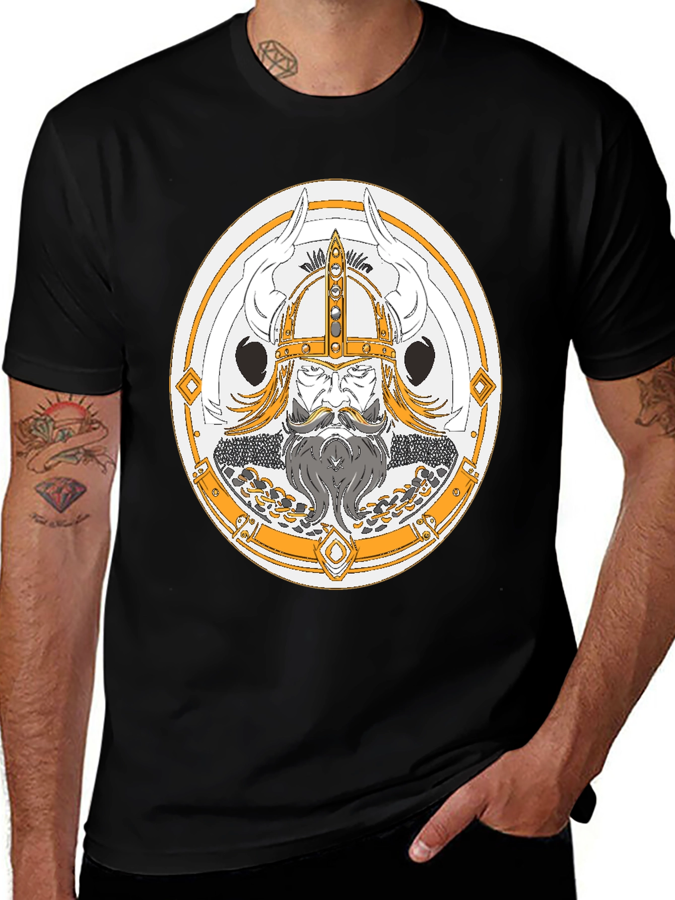 Viking Graphic Tee - Norse Warrior T-Shirt