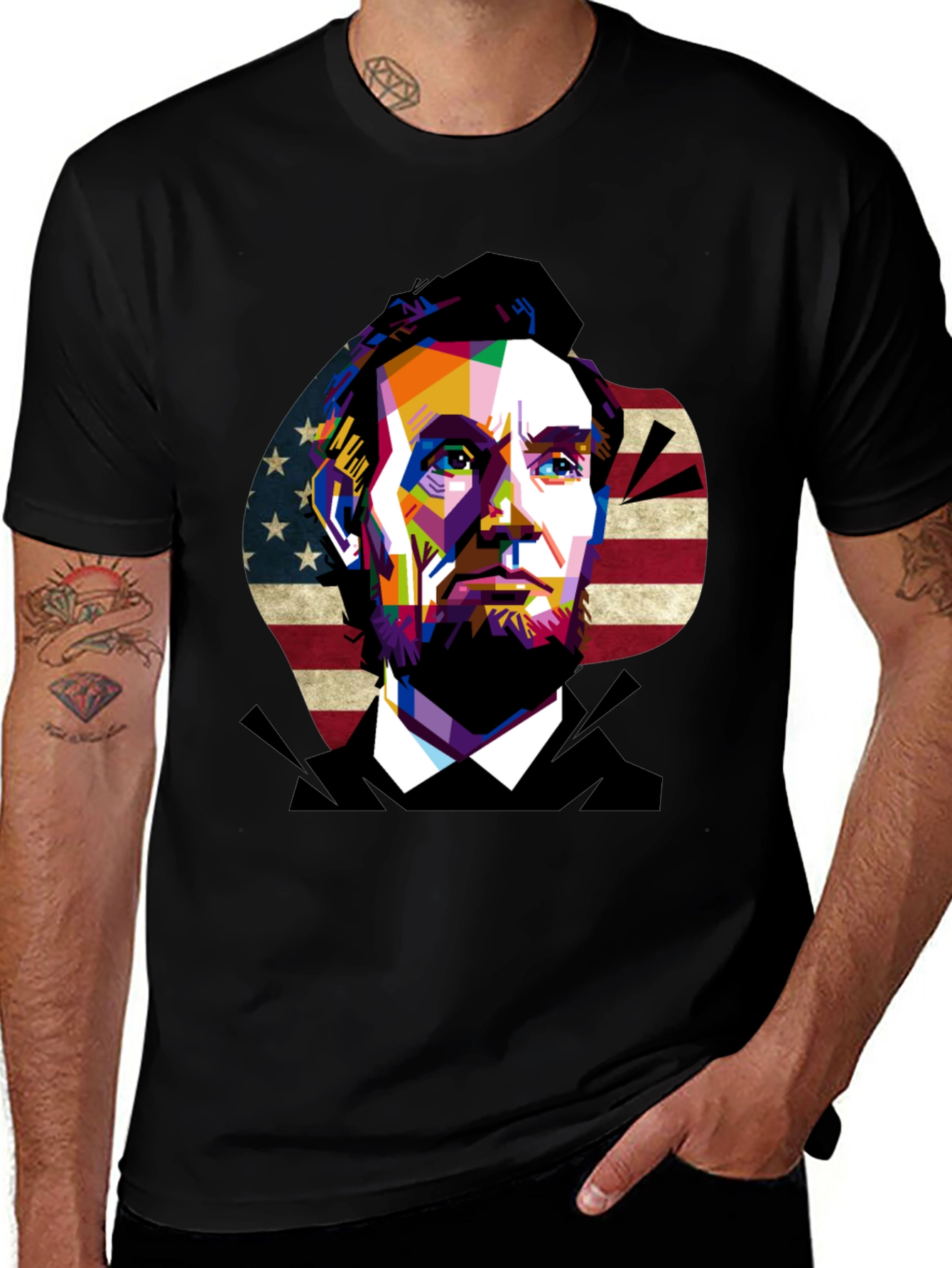 Variant 16 of Lincoln Pop Art Graphic Tee