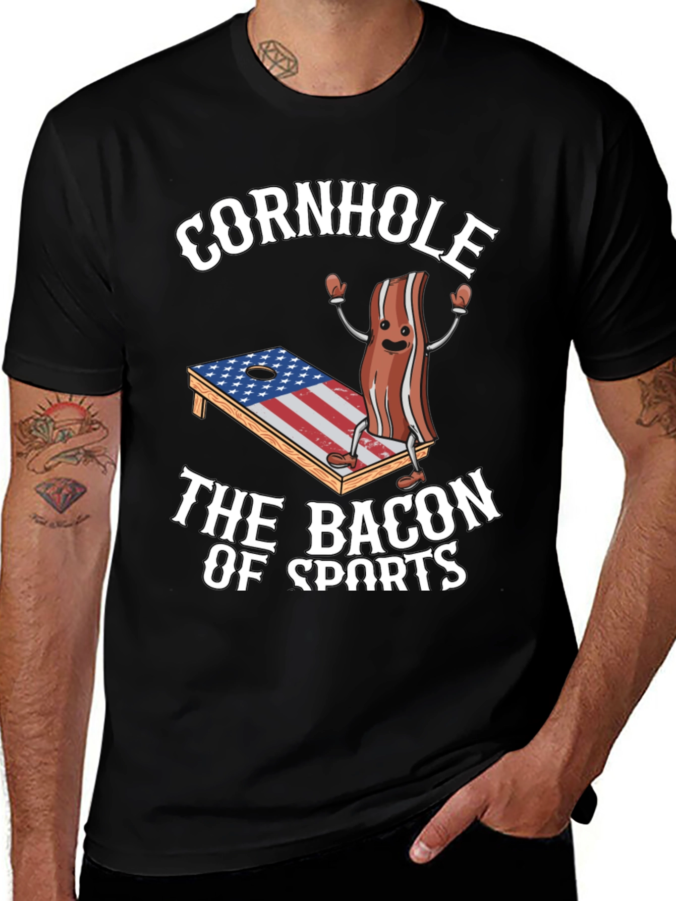 Variant 9 of Cornhole: The Bacon of Sports T-Shirt