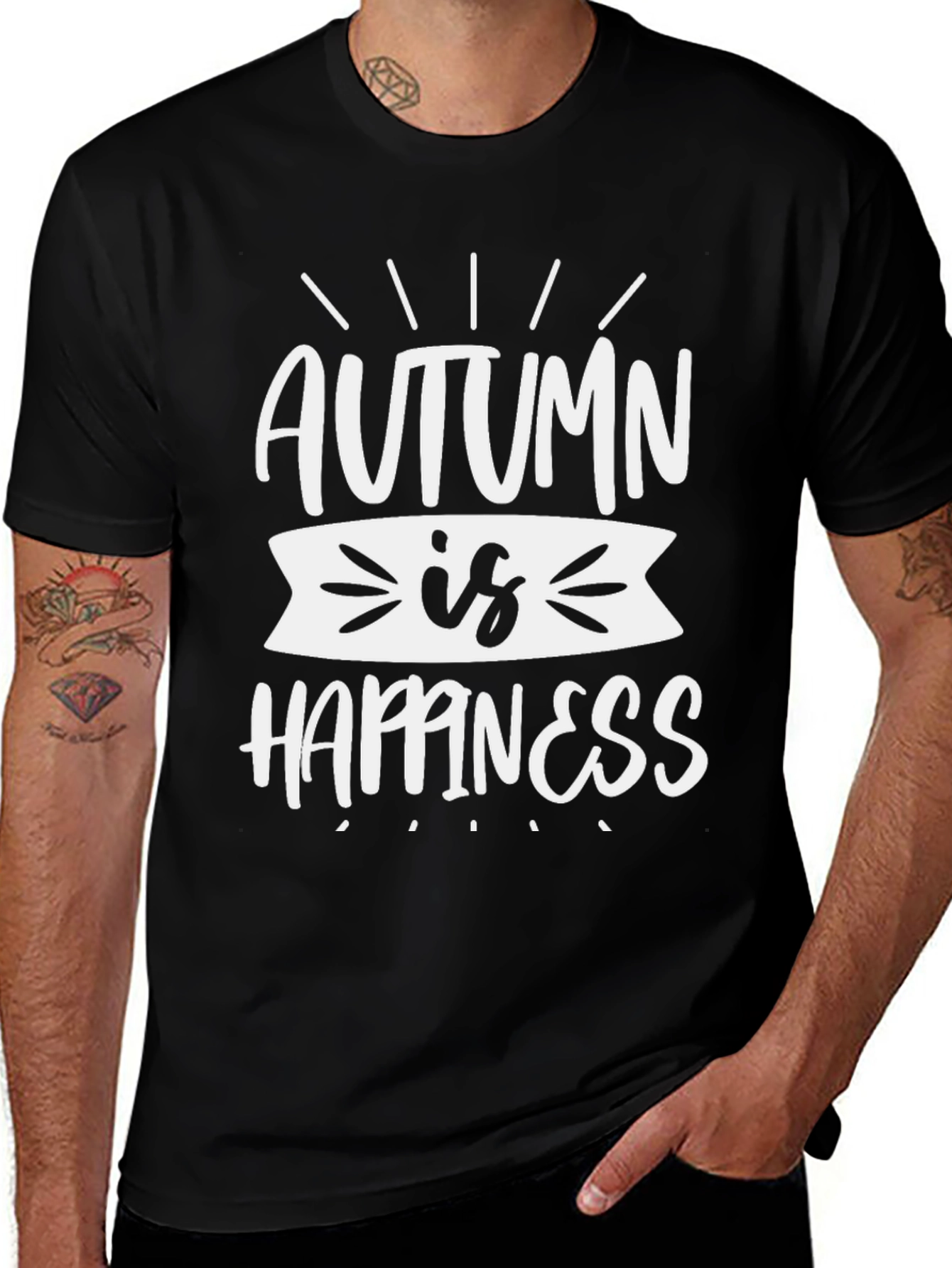 Variant 11 of Autumn is Happiness Graphic T-Shirt