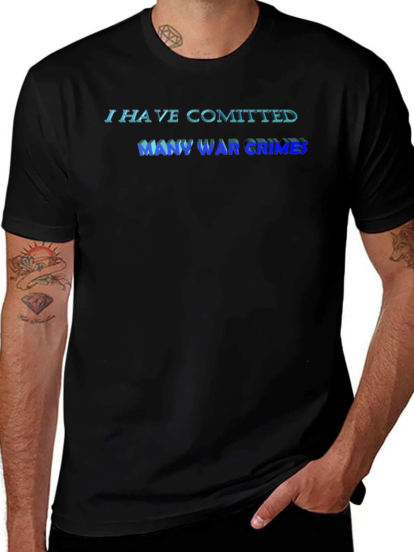 Variant 28 of I Have Committed Many War Crimes T-Shirt