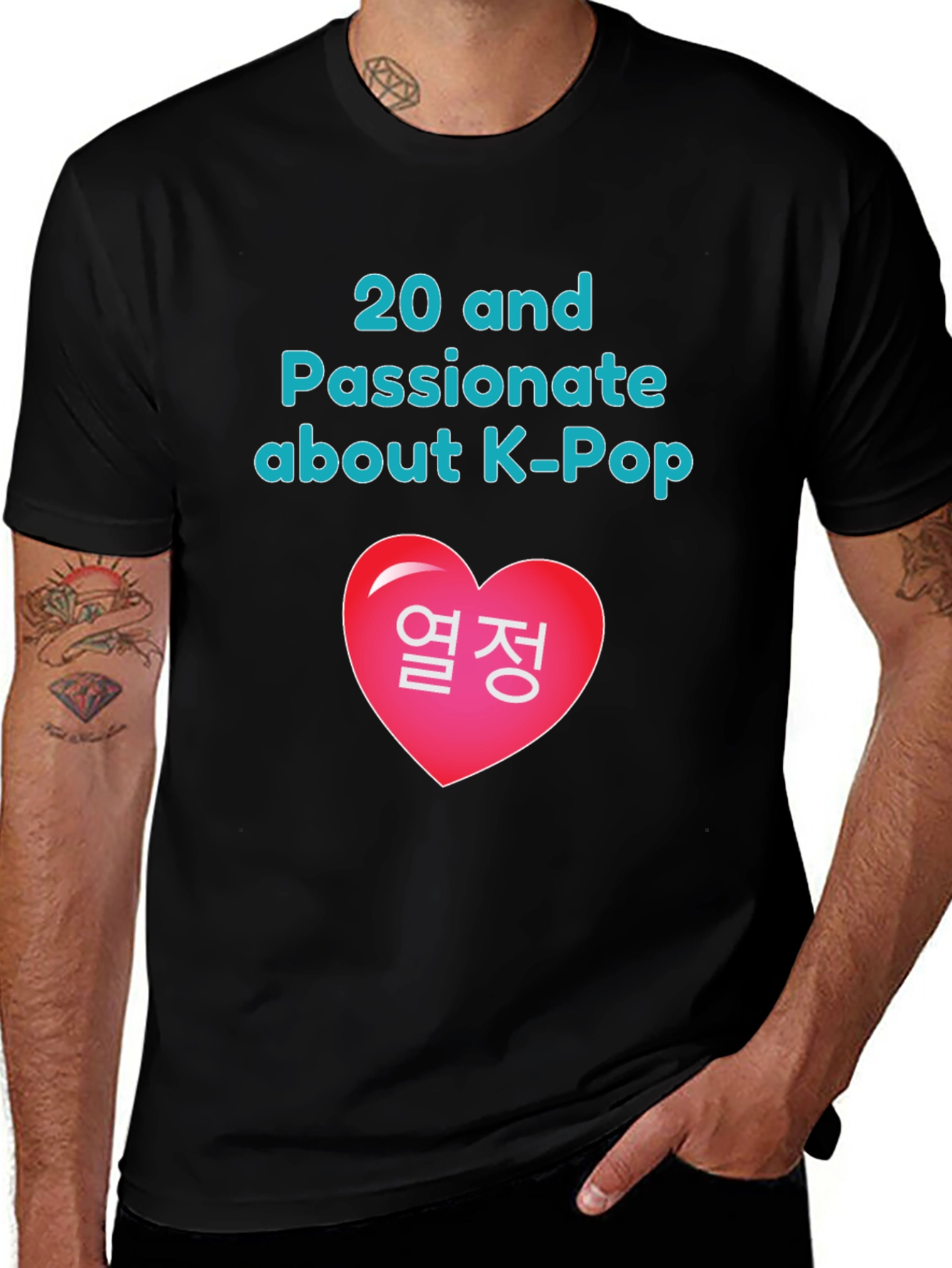 K-Pop Fan Graphic Tee - "20 and Passionate"