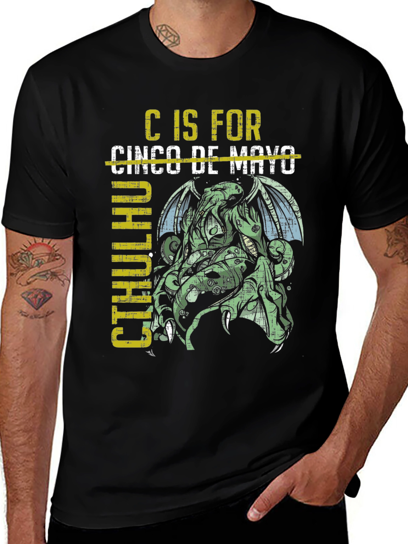 C is for Cthulhu Cinco de Mayo T-Shirt
