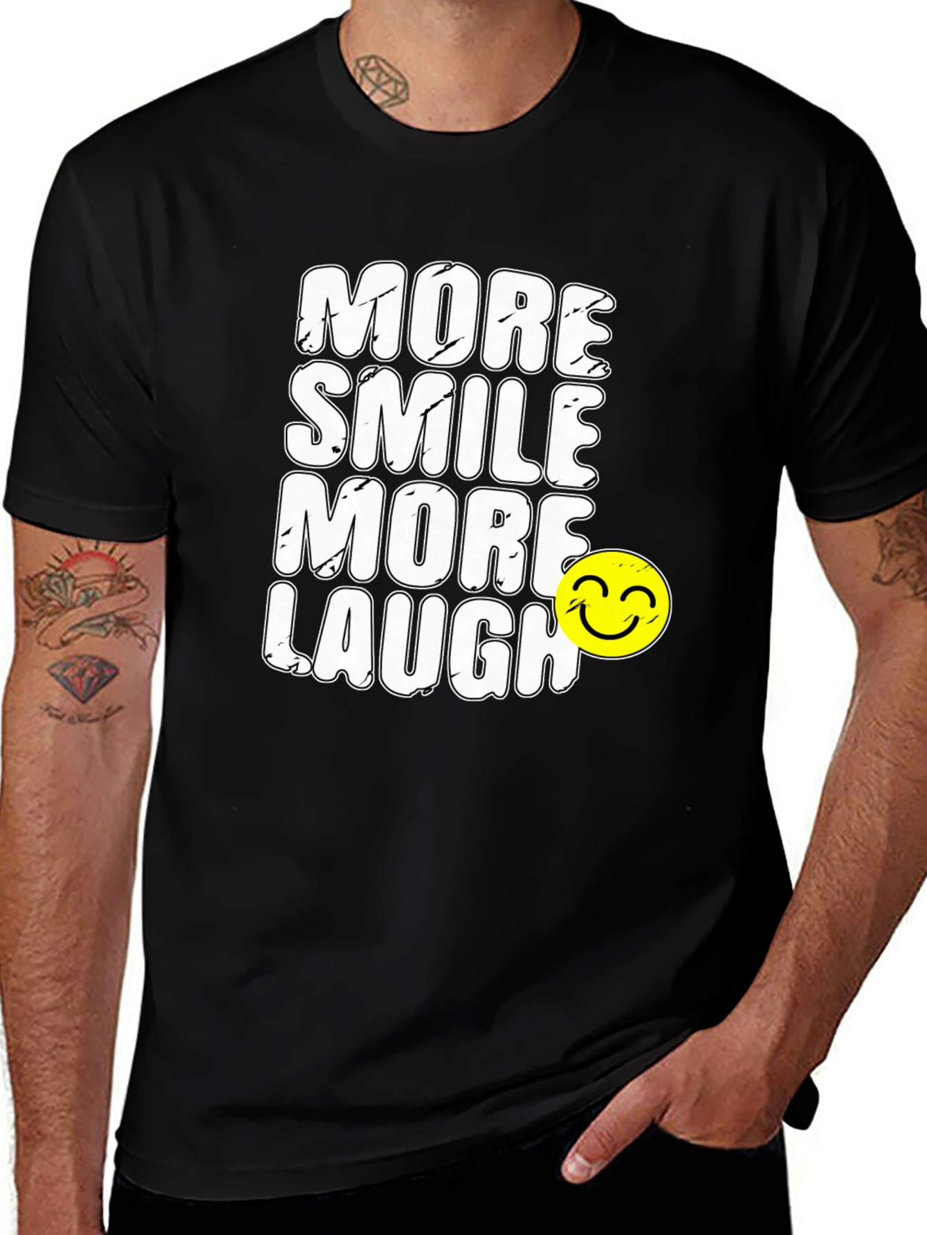 Variant 3 of More Smile More Laugh Graphic Tee