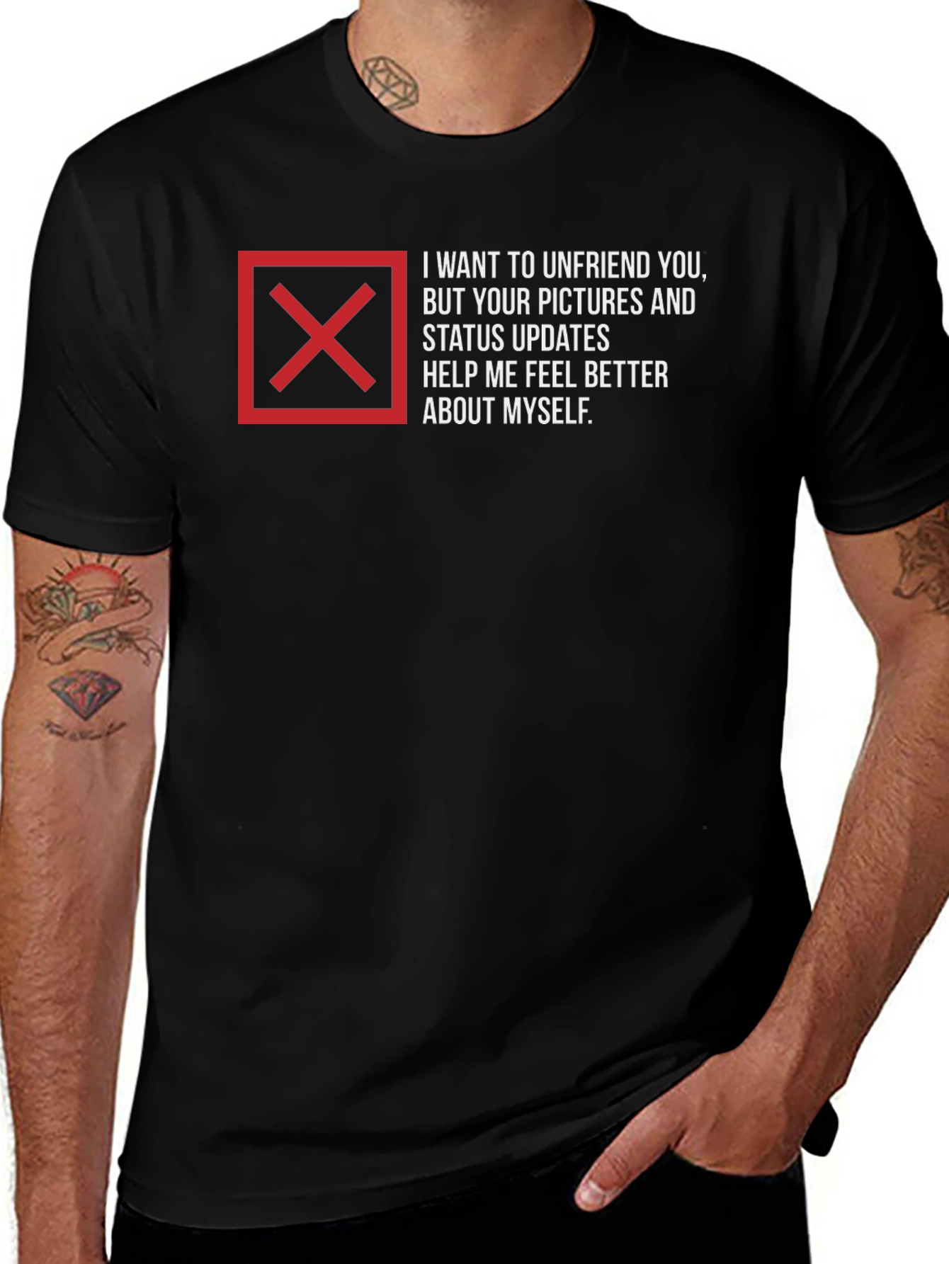 Variant 8 of Unfriend Me T-Shirt - Funny Sarcastic Tee