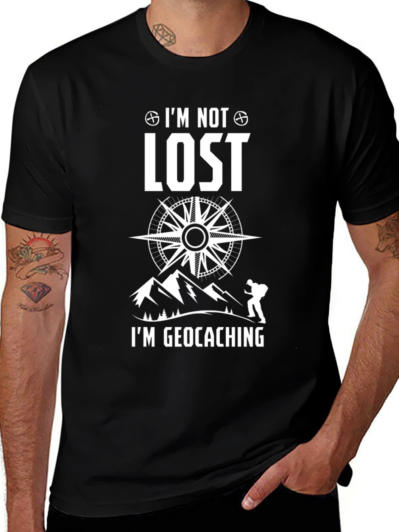 Variant 23 of Geocaching T-Shirt - I'm Not Lost