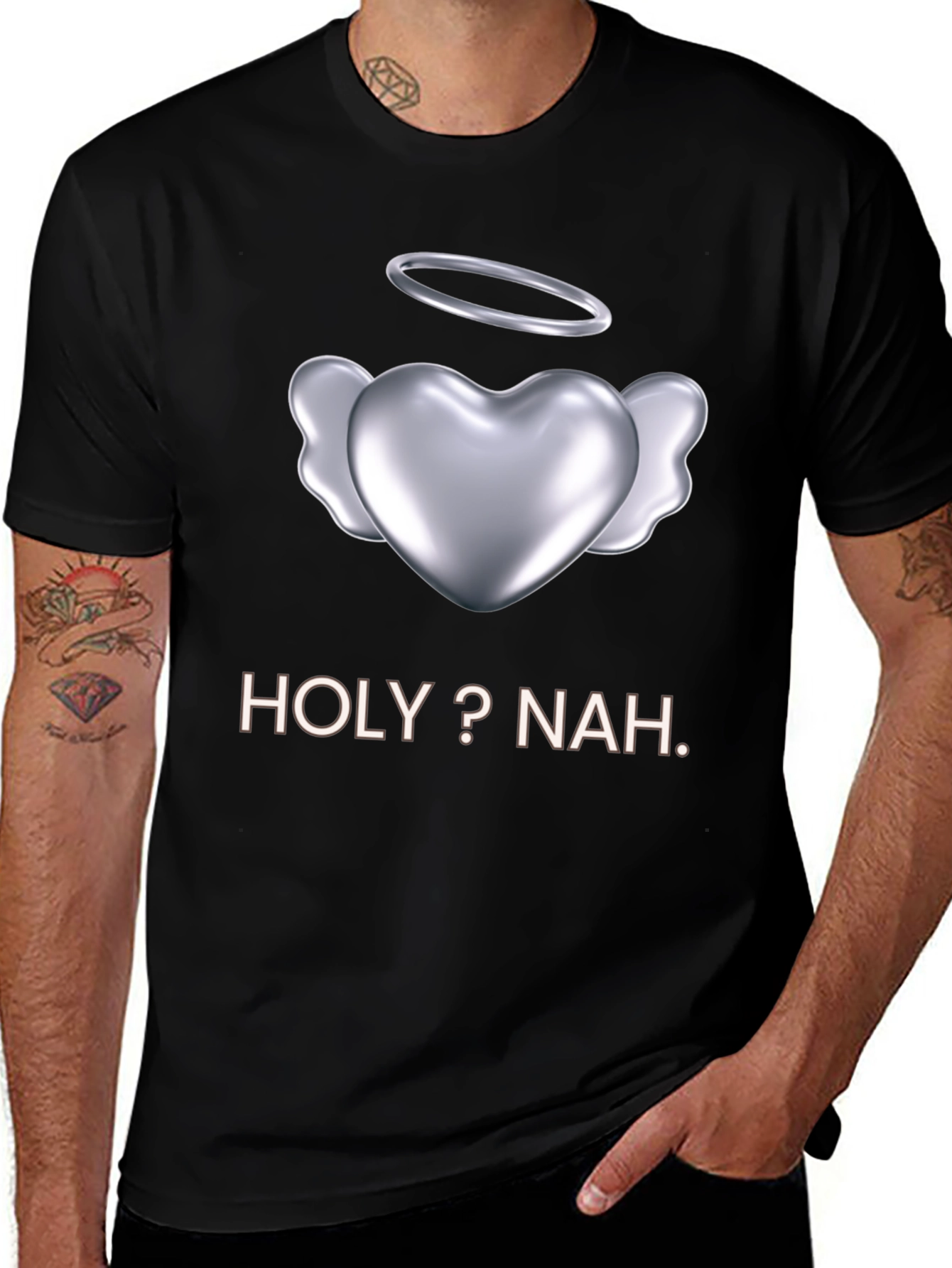 Variant 14 of Holy? Nah Graphic Tee - Edgy Humor T-Shirt