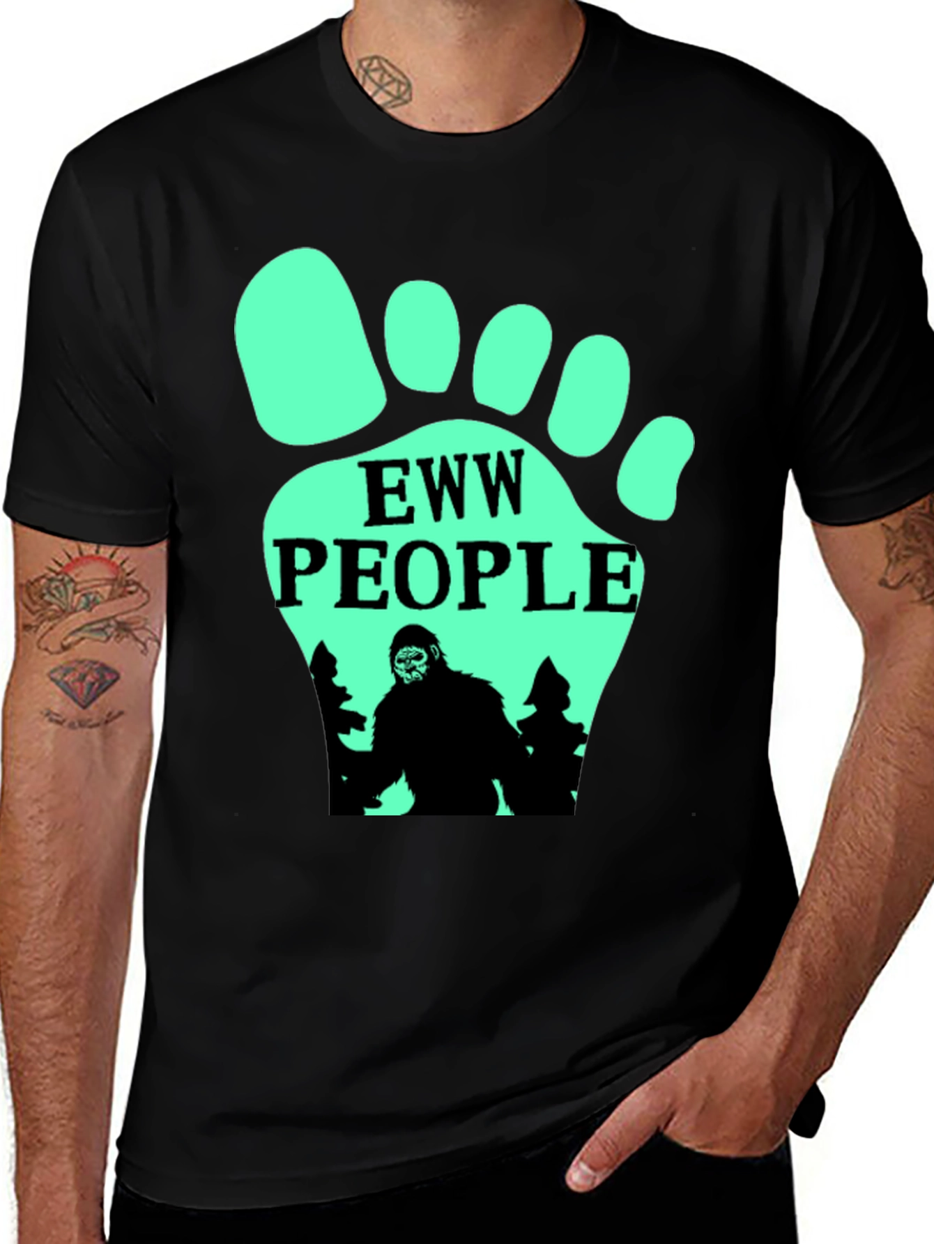 Variant 17 of Eww People Bigfoot T-Shirt