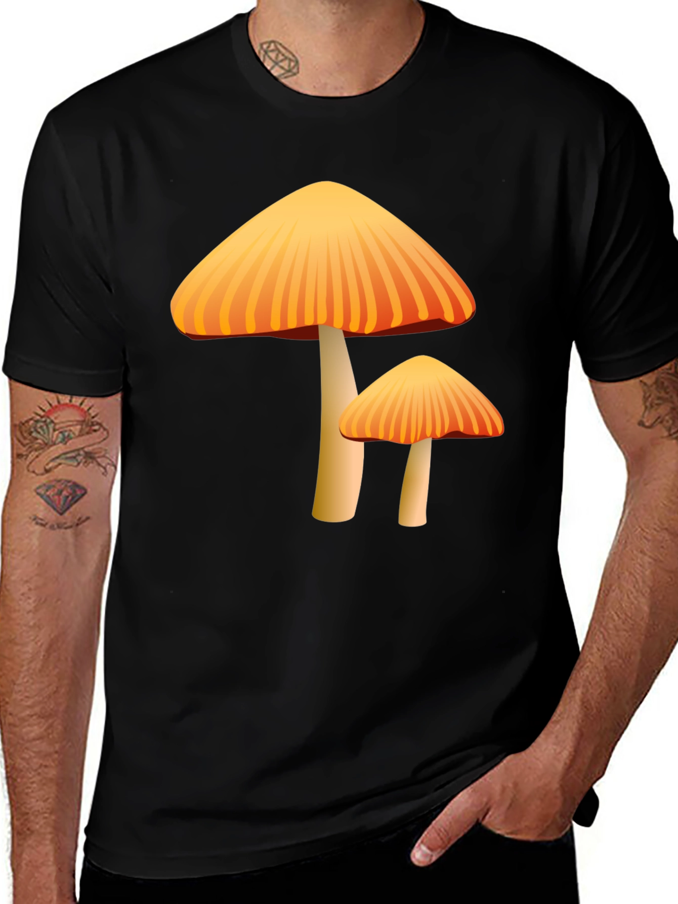 Variant 24 of Mushroom Graphic Tee - Funky Fungi Design