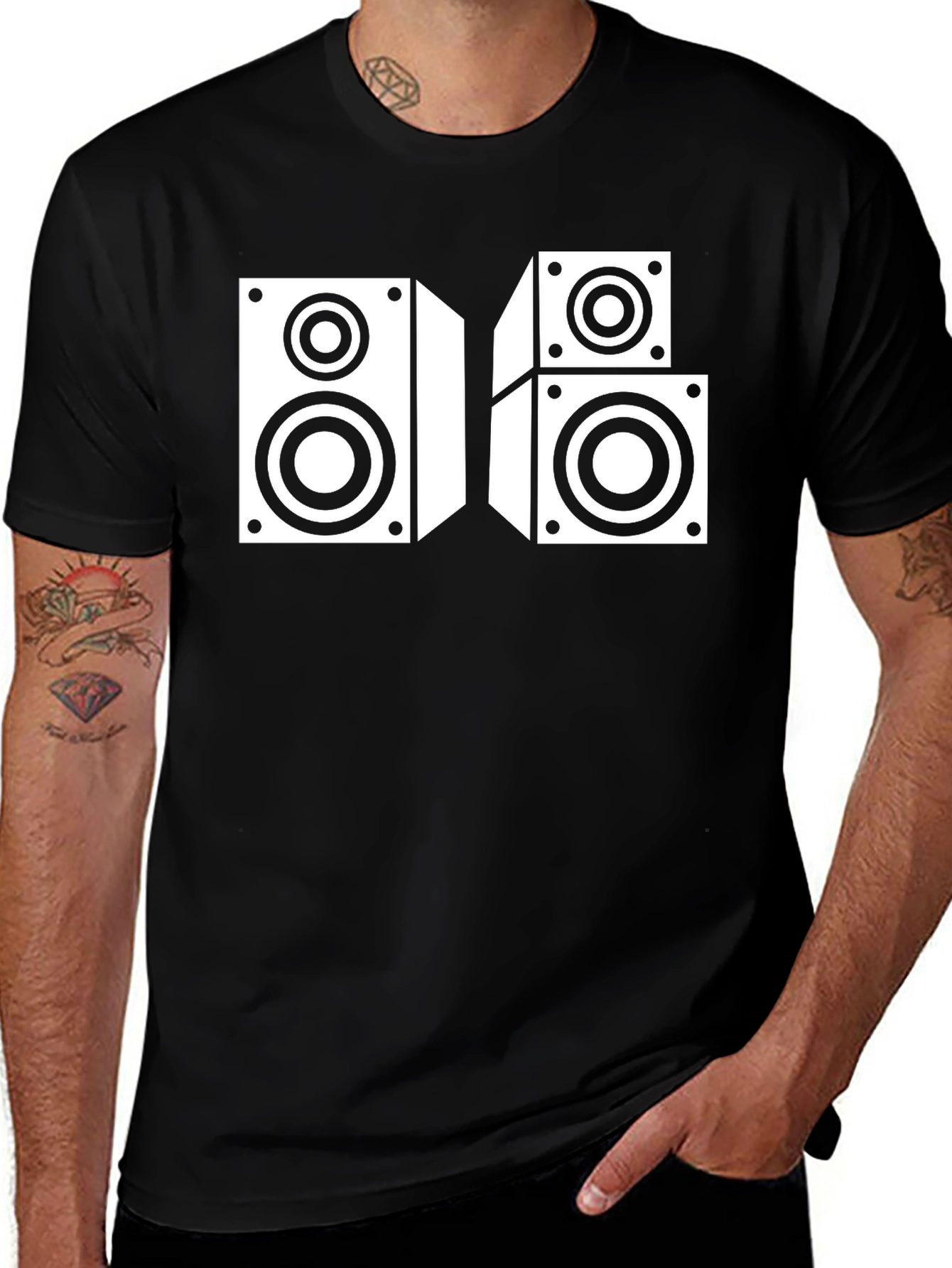 Speaker Graphic T-Shirt - Audio Lover Tee