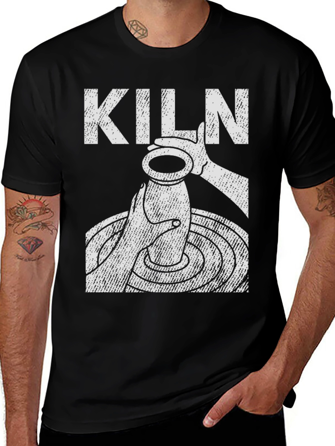 Variant 27 of Kiln Pottery T-Shirt - Black Graphic Tee