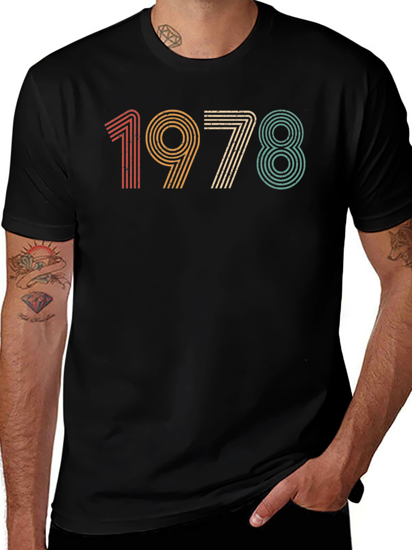 Variant 16 of Retro 1978 Graphic Tee - Vintage Style Birthday Shirt