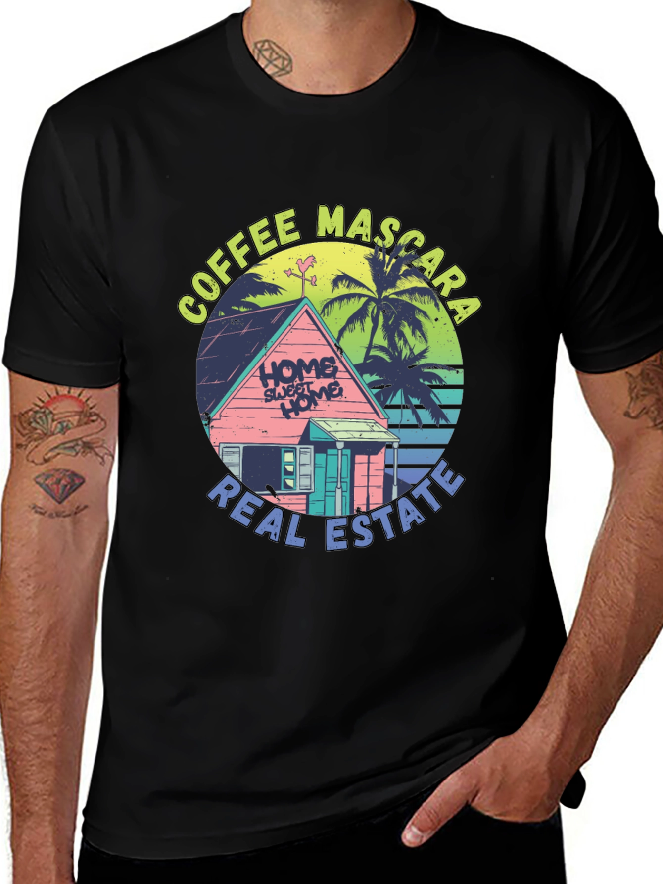 Coffee Mascara Real Estate T-Shirt