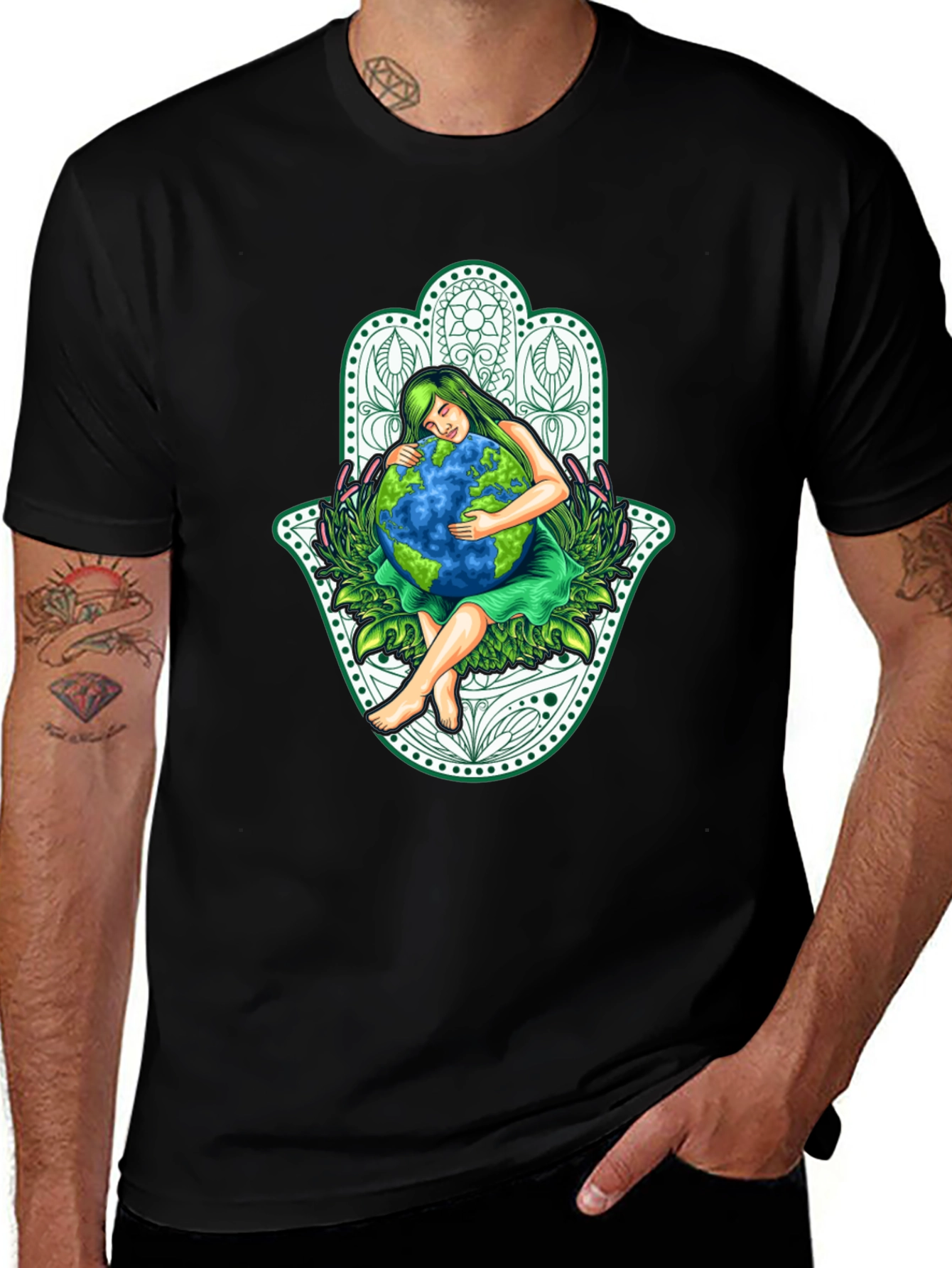 Earth Protector T-Shirt - Hug the Planet!
