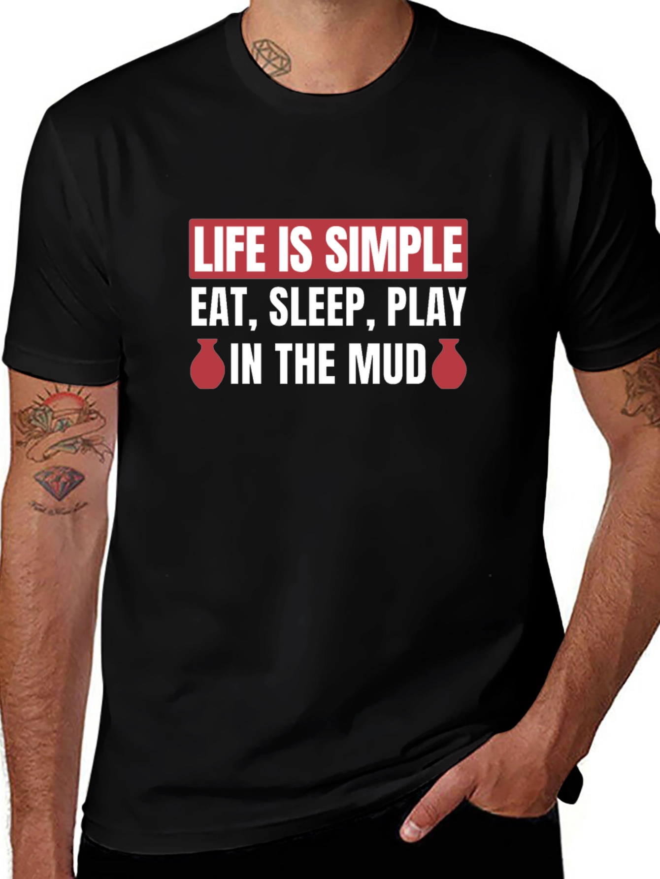 Variant 12 of Life is Simple Mud Play T-Shirt