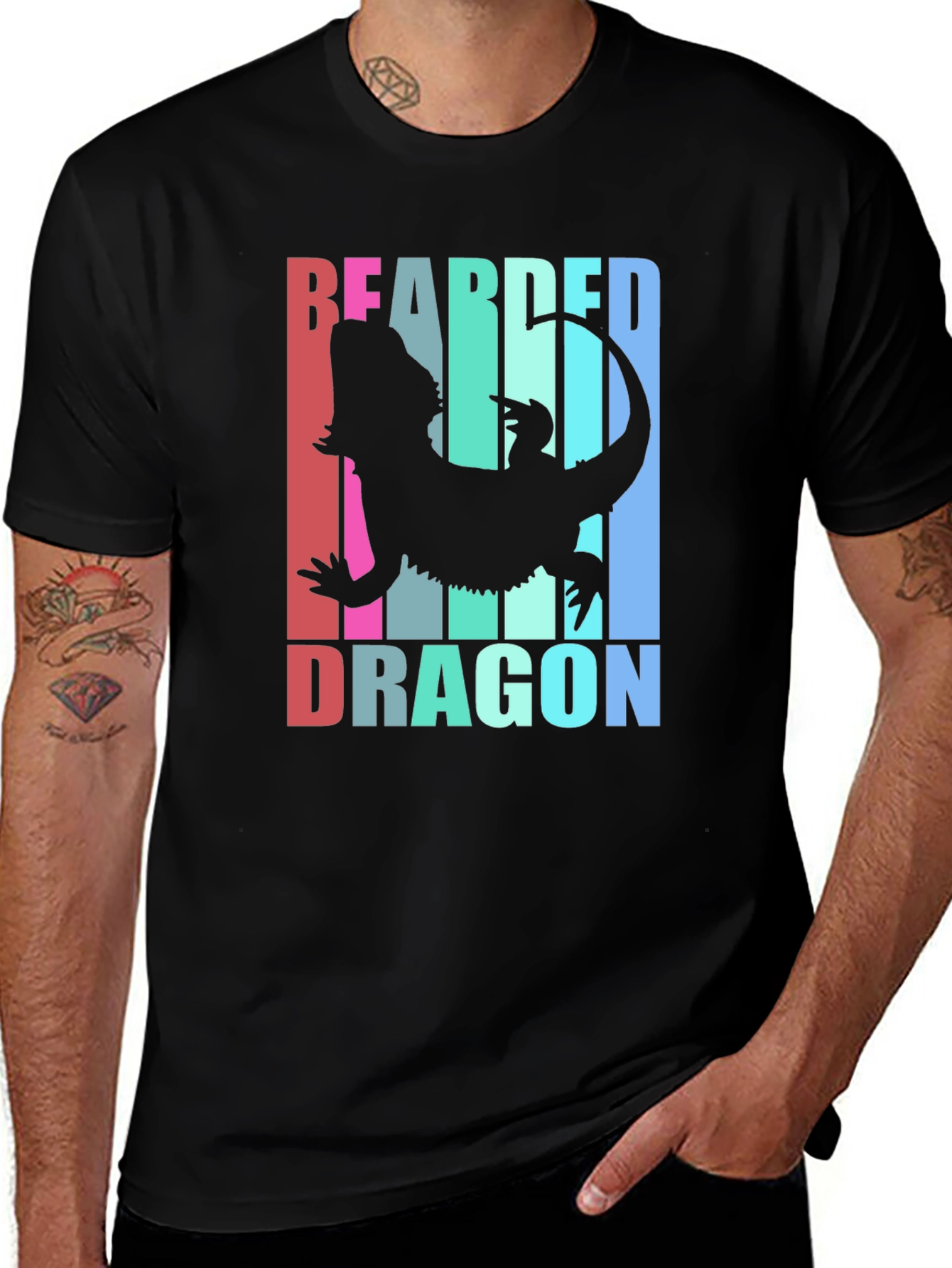 Variant 4 of Bearded Dragon Graphic Tee - Reptile Lover T-Shirt