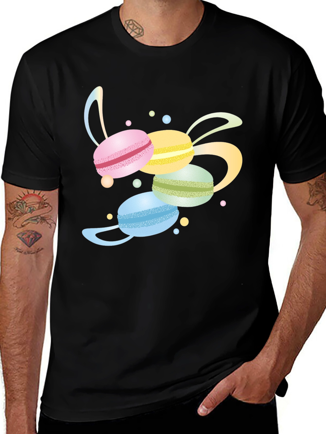 Variant 27 of Macaron T-Shirt - Sweet Treat Design