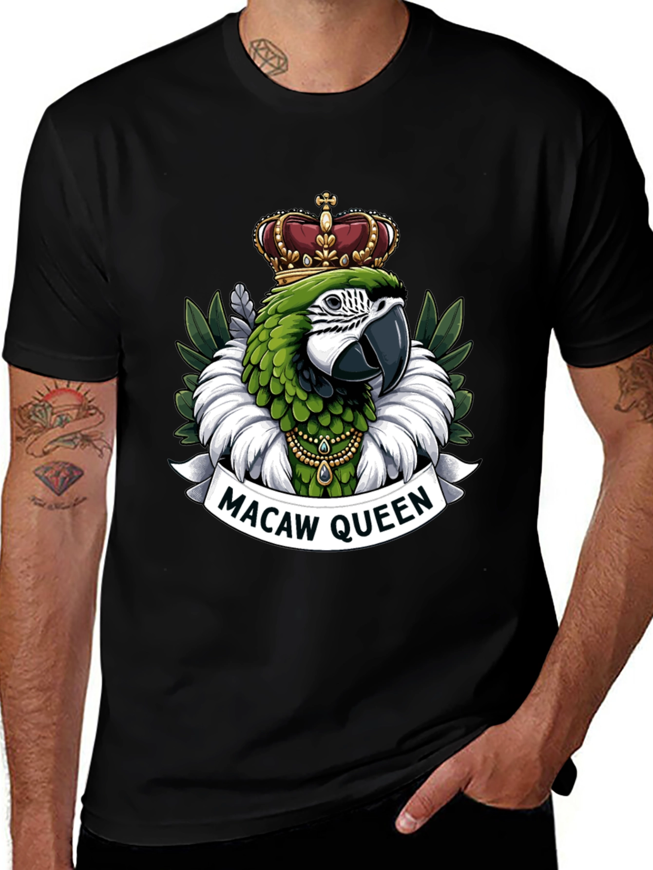 Variant 13 of Macaw Queen Graphic T-Shirt