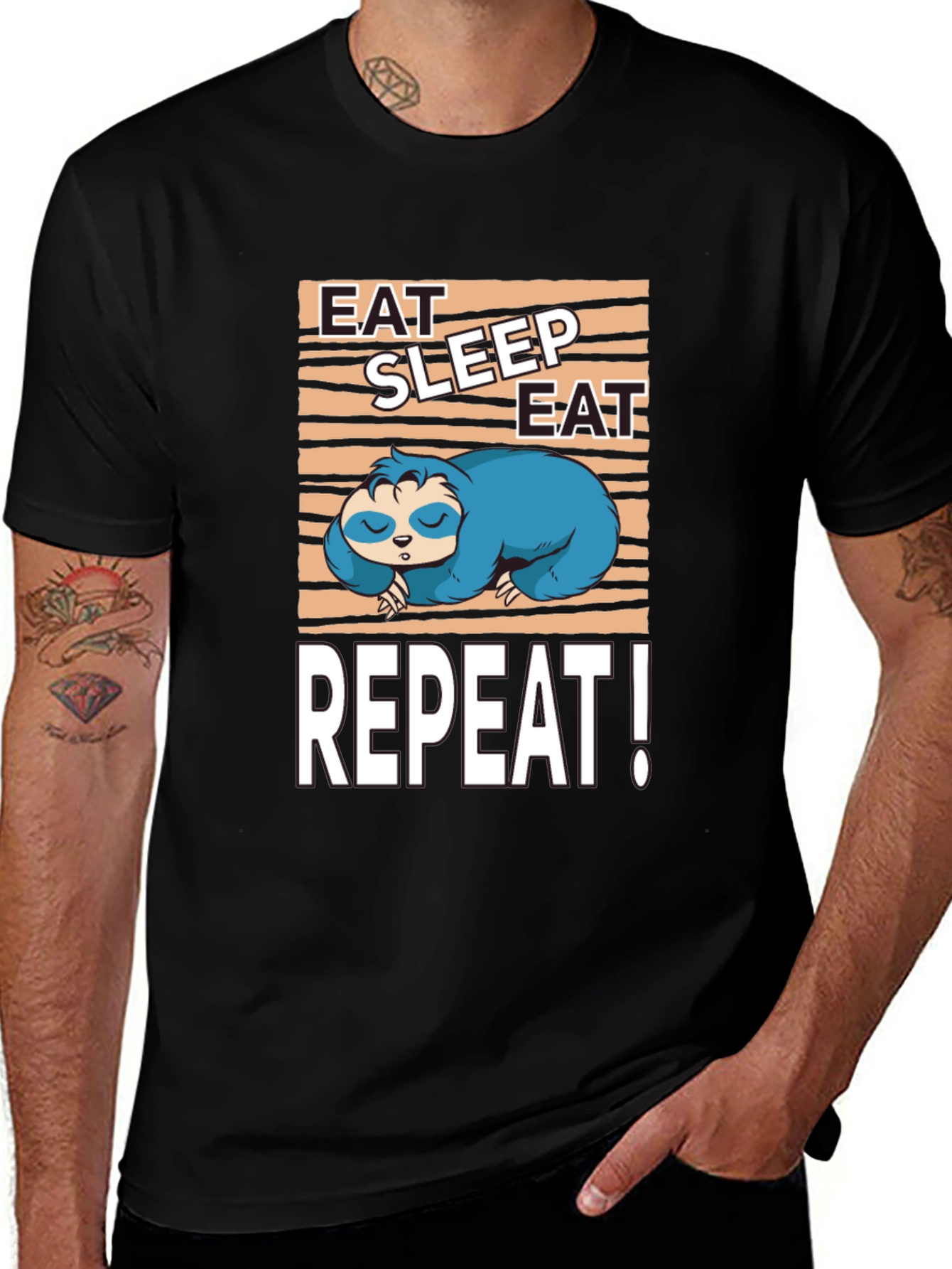 Variant 19 of Eat Sleep Eat Sloth T-Shirt