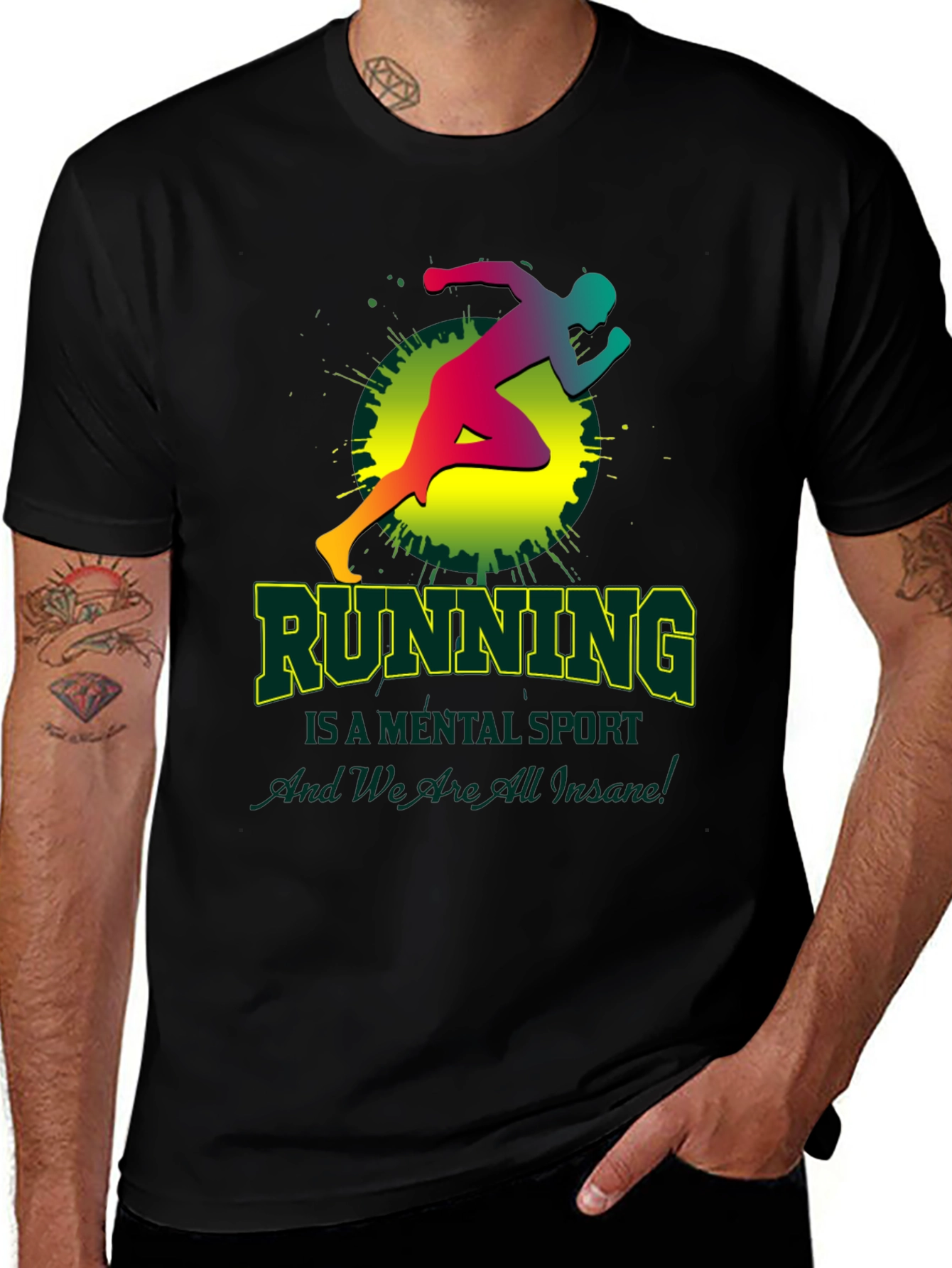 Variant 12 of Running is a Mental Sport T-Shirt